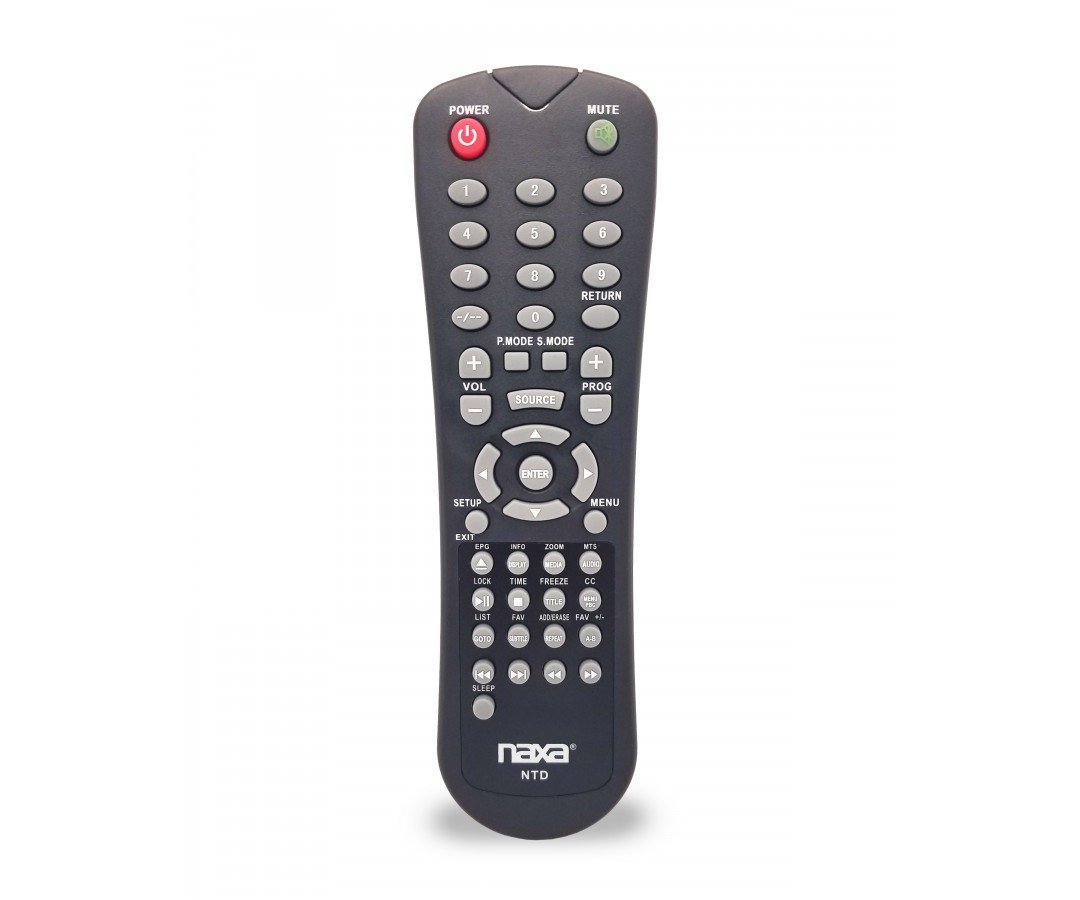 JupiterGear NAXA オリジナル交換用リモコン Naxa NTおよびNTDモデル 12ボルトテレビとTV/DVDコンボプレーヤー用