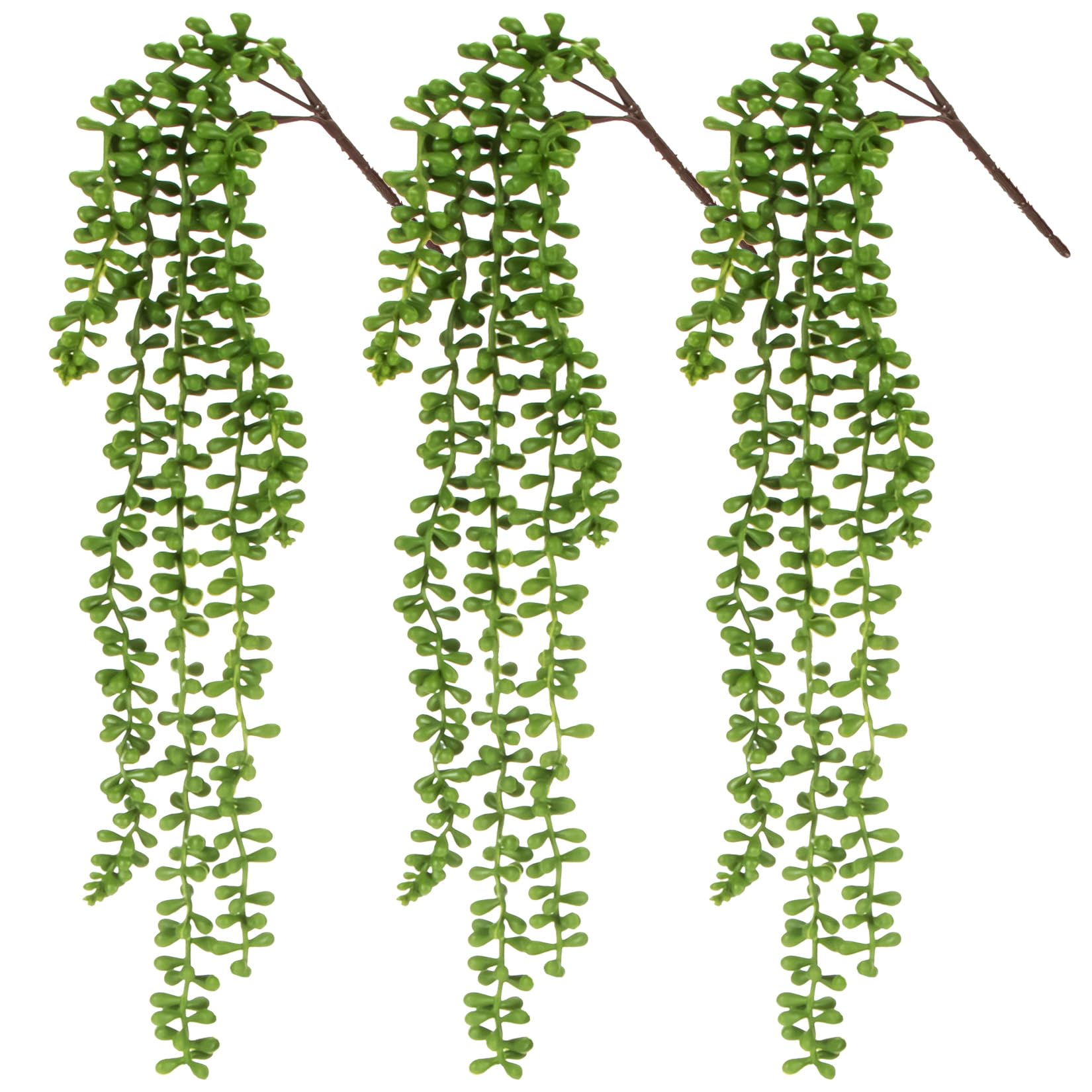 RAINFLOW 人工吊り下げ多肉植物 フェイクハンギングプラント 3個 自宅 壁 屋内 屋外装飾|いいものばかり