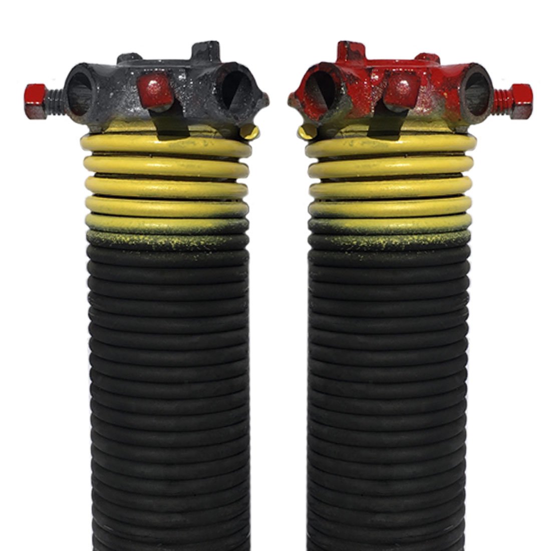dura-lift .207 X 1.75 \" X 25 \"ガレージドアねじりコイルばね(イエロー) 2\" Inner Diameter DLTY225B