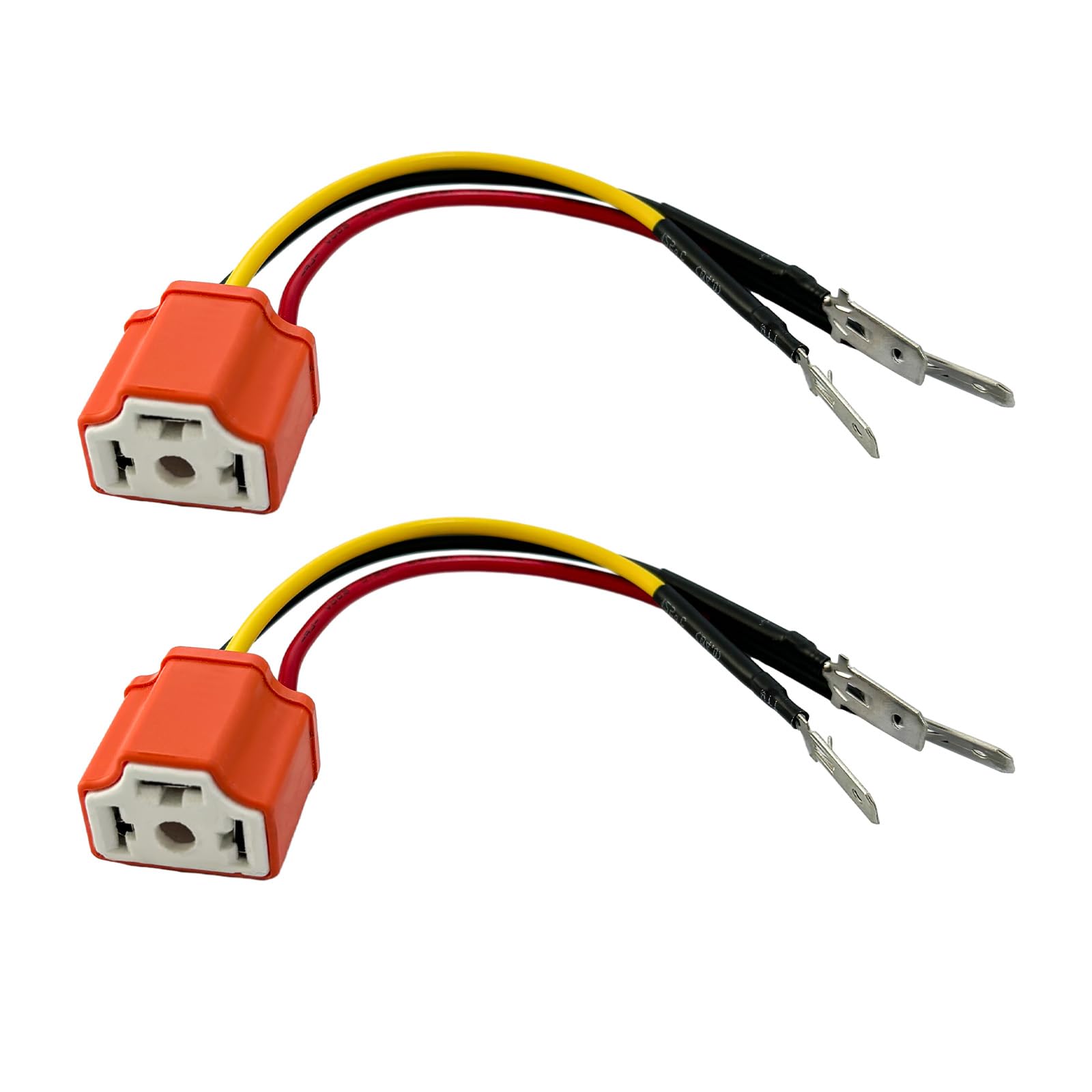 suvnie 2個h4 hb2 9003配線ハーネスヘッドライトソケット,16 awgセラミックヘッドライトコネクタ,ピグテールソケットメスプラグ,トラックボート用ヘッドライトフォグライトレトロフィットカーアクセサリー｜いいものばかり