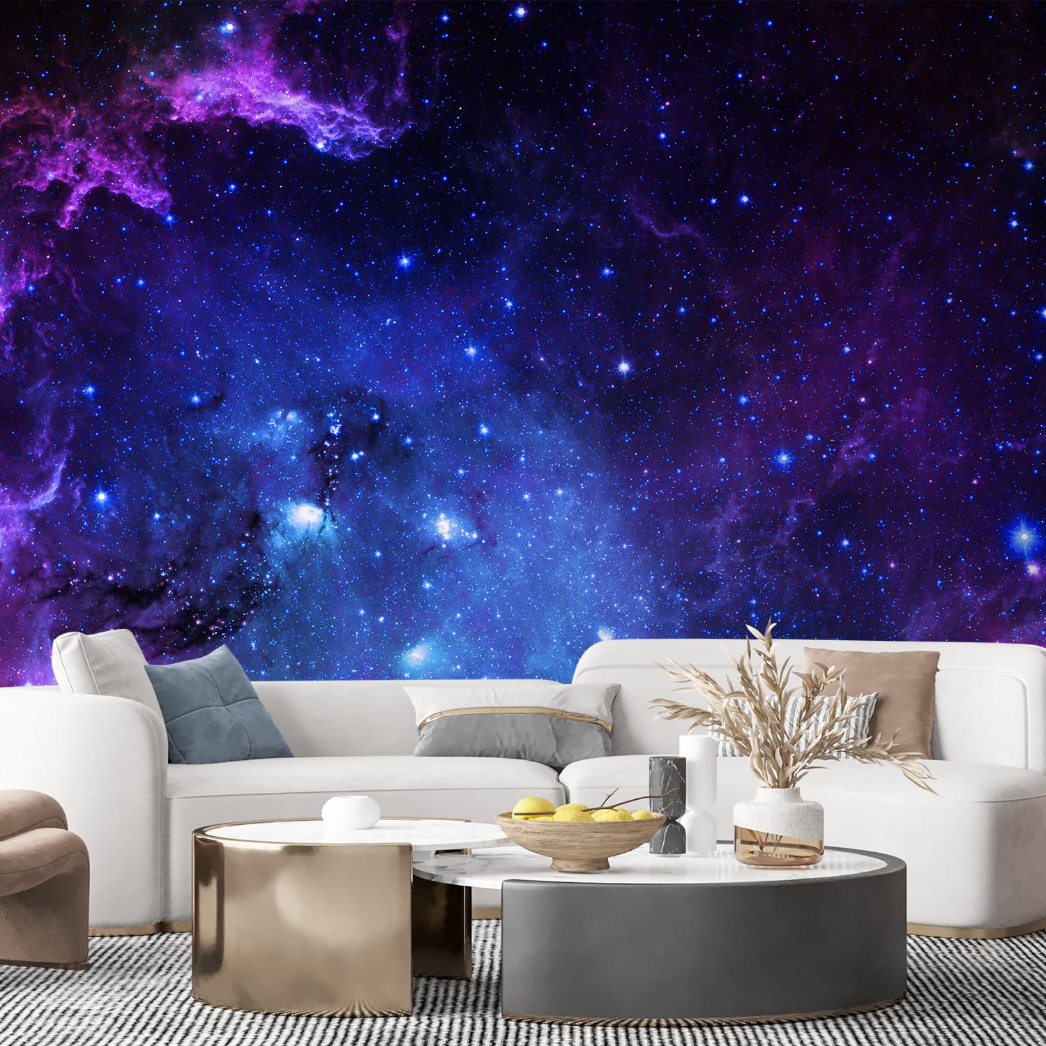 壁画 小宇宙 取りはらい能力のある 壁紙 ウォールステッカー 寝部屋 リビング御部屋 - 100x144in