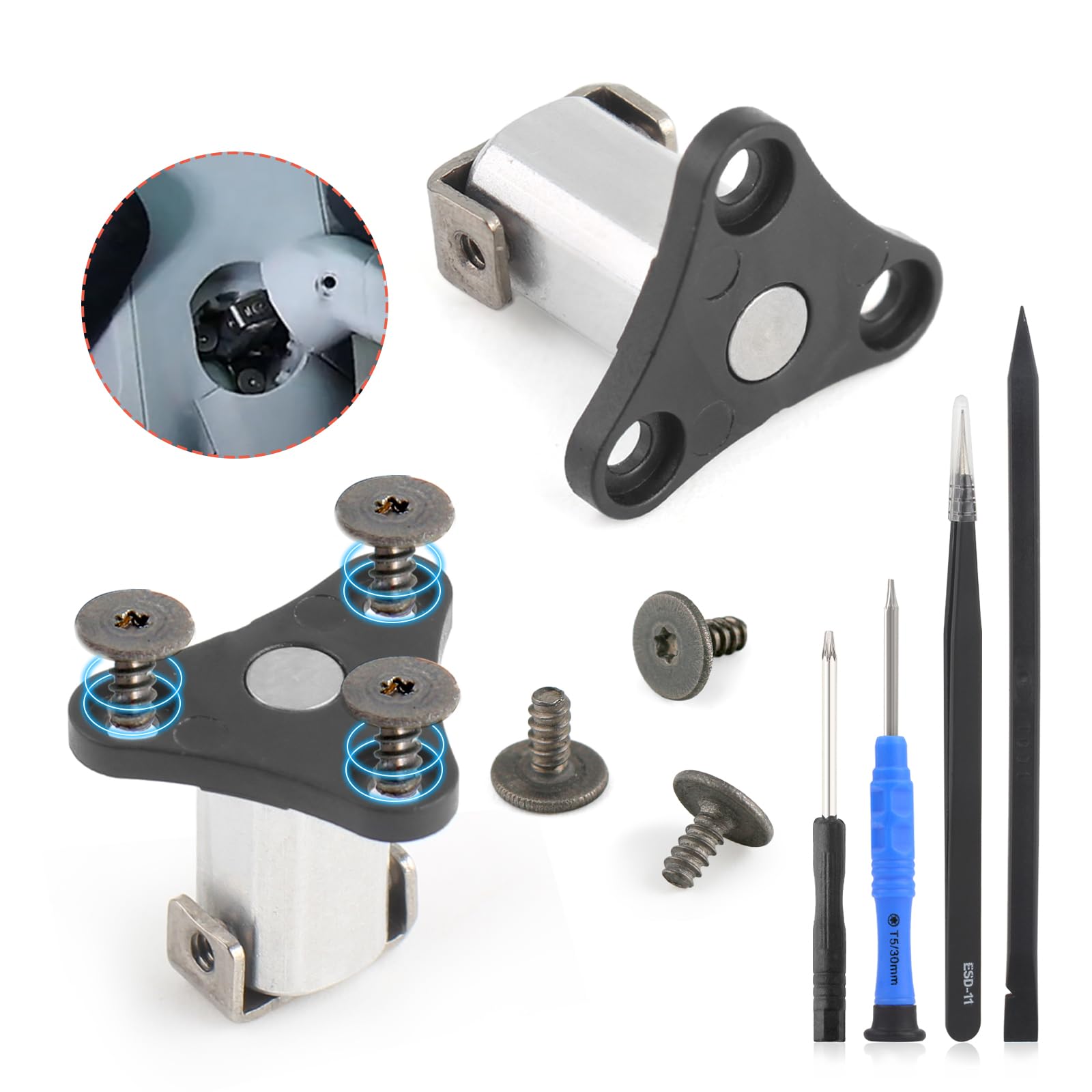 DJI Mini 4 Pro/Mini 3用フロントアーム軸交換部品 DJI Mini 4 Proドローンアクセサリーパーツ修理ツール付き(アーム軸2個ネジ6個)｜いいものばかり 15,533円