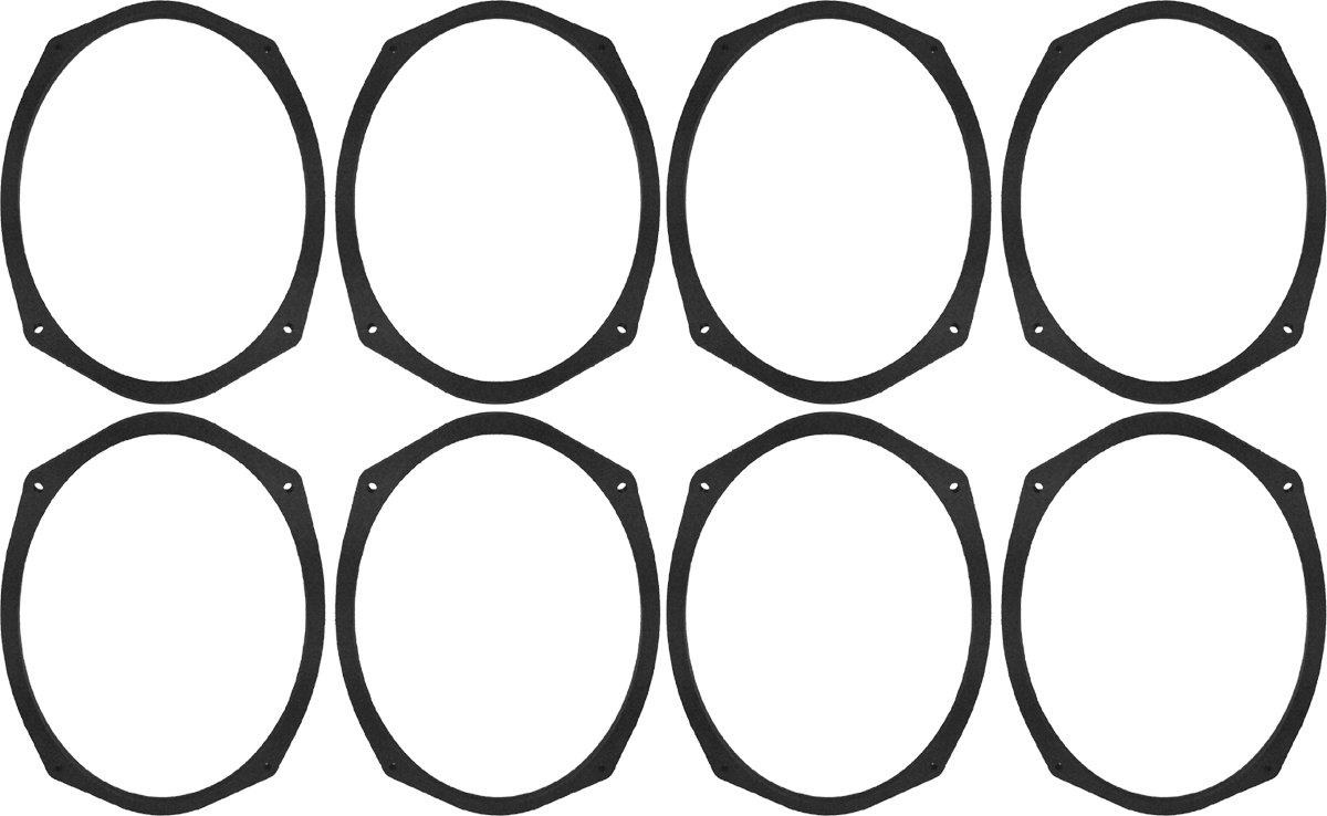 6 x 9インチスピーカースペーサー奥行エクステンダー延長リング – 1 / 4 " Thick – ssk69 – Stackable – 、フレーミングファイバーグラスエンクロージャ – 4ペア|いいものばかり