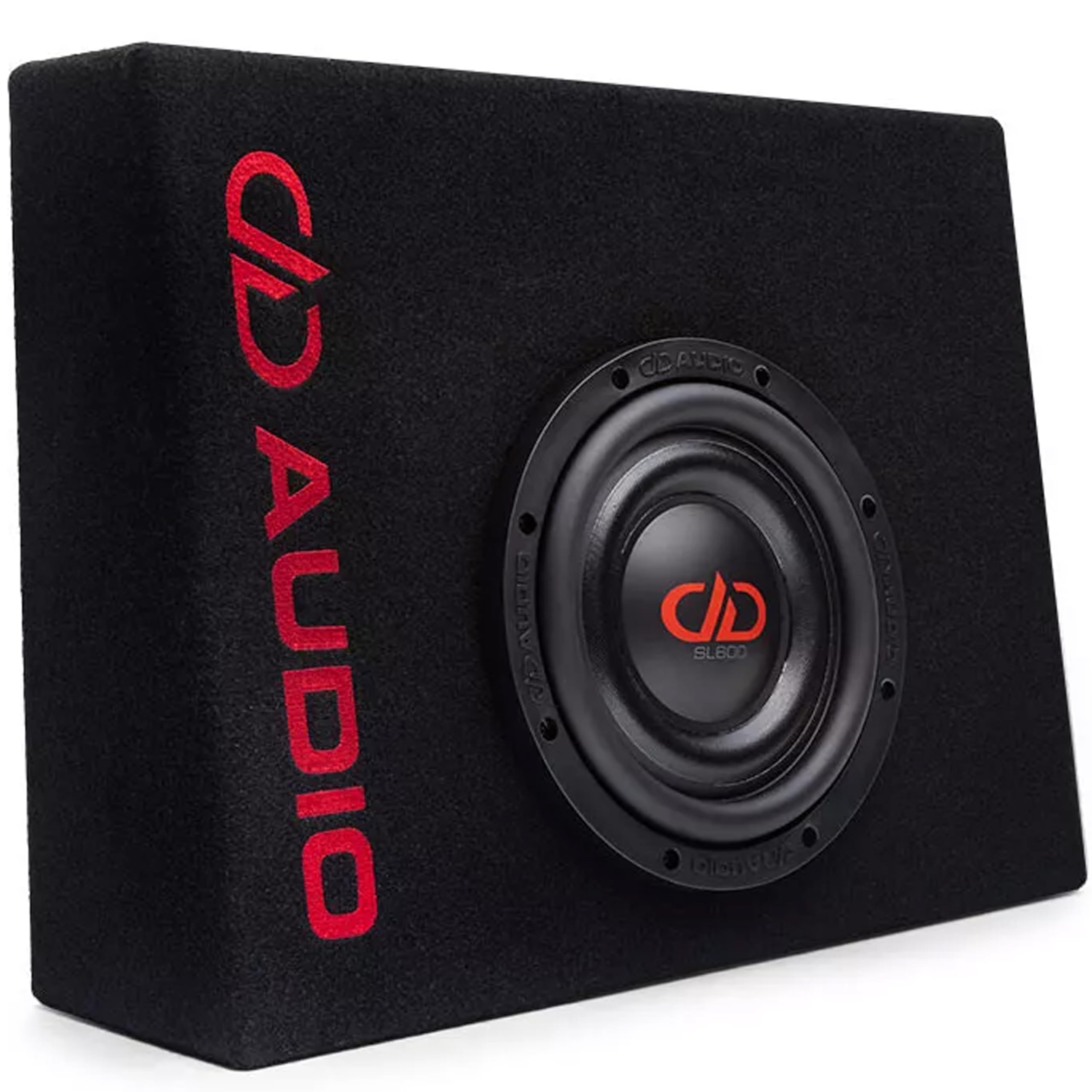 DD Audio LE-SL608T.1-D2 8in か細い 300W RMS トラックエンクロージャー サブウーファーボックス