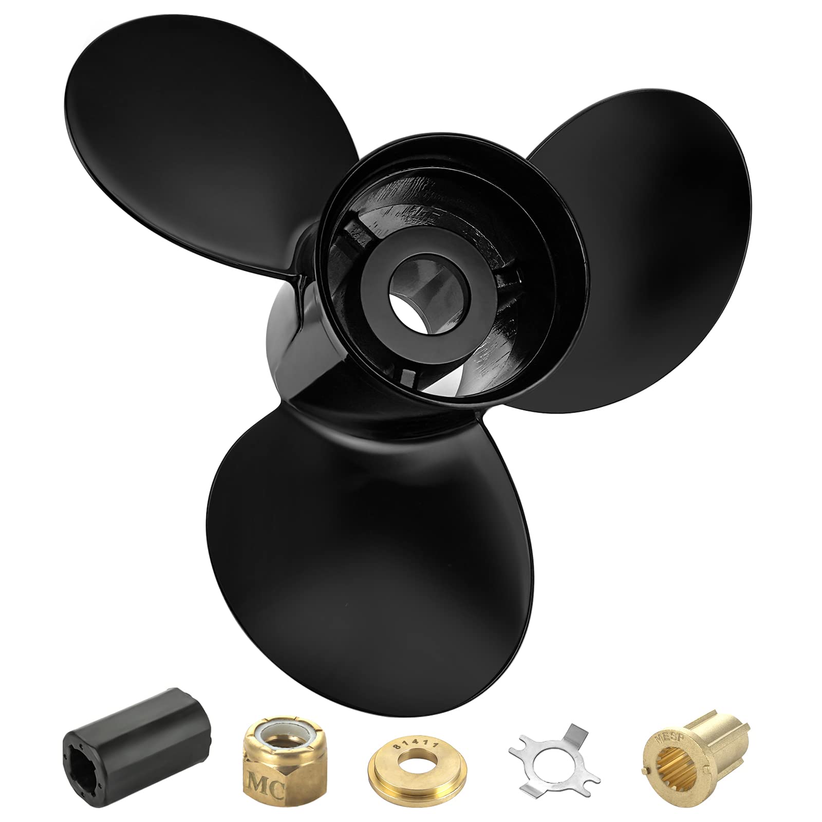 15インチ×17インチ OEM 48-832828A45 アップグレードアルミ船外プロペラ マーキュリーエンジン用 90CT-400HP 15スプライン歯 RH
