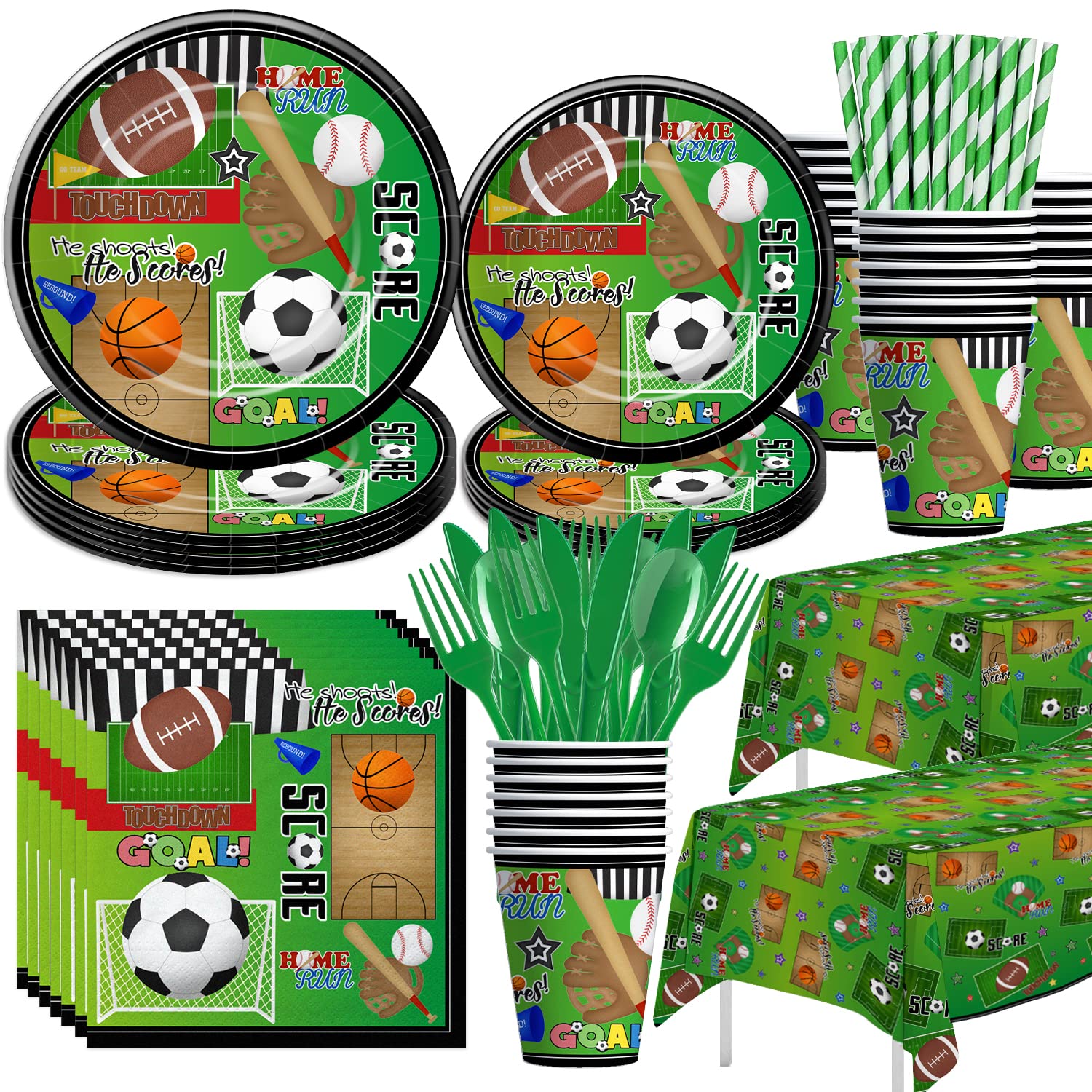 スポーツパーティー用品 食器セット