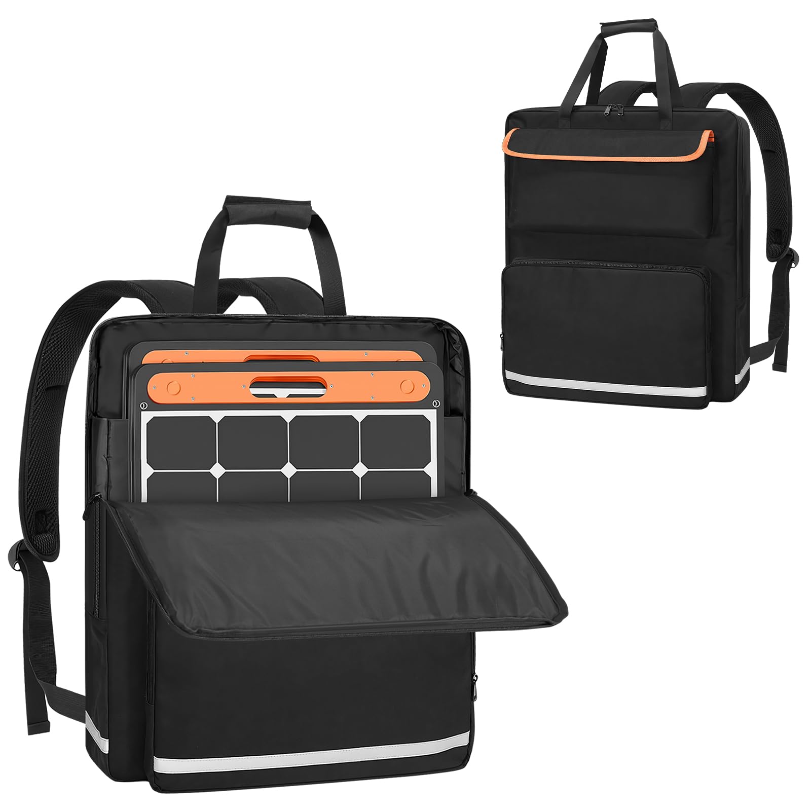 ソーラーパネル収納バッグ トラベルバックパック Jackery SolarSaga100W 100W 100X 200W対応 2層ソーラーパネルキャリア マルチポケット付き