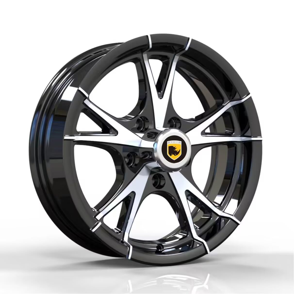 15x5、5x4.5 プレミアムアルミニウムトレーラーホイール、黒いこと機関面5ラグトレーラーリム