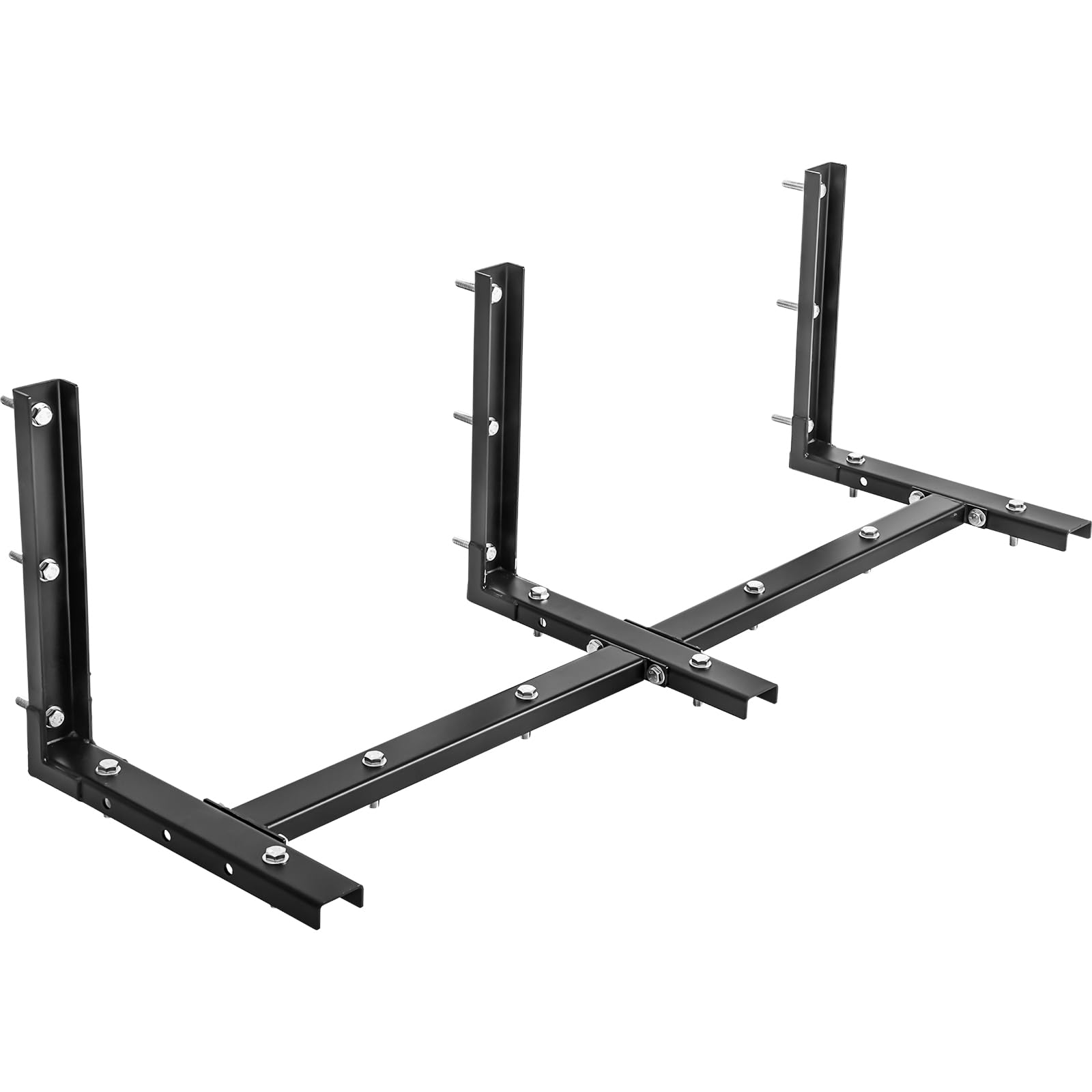 アンダーボディスチールマウントブラケット、48インチポリトラックボックス用15 x 15inマウント鉤括弧、黒いことスチール写真