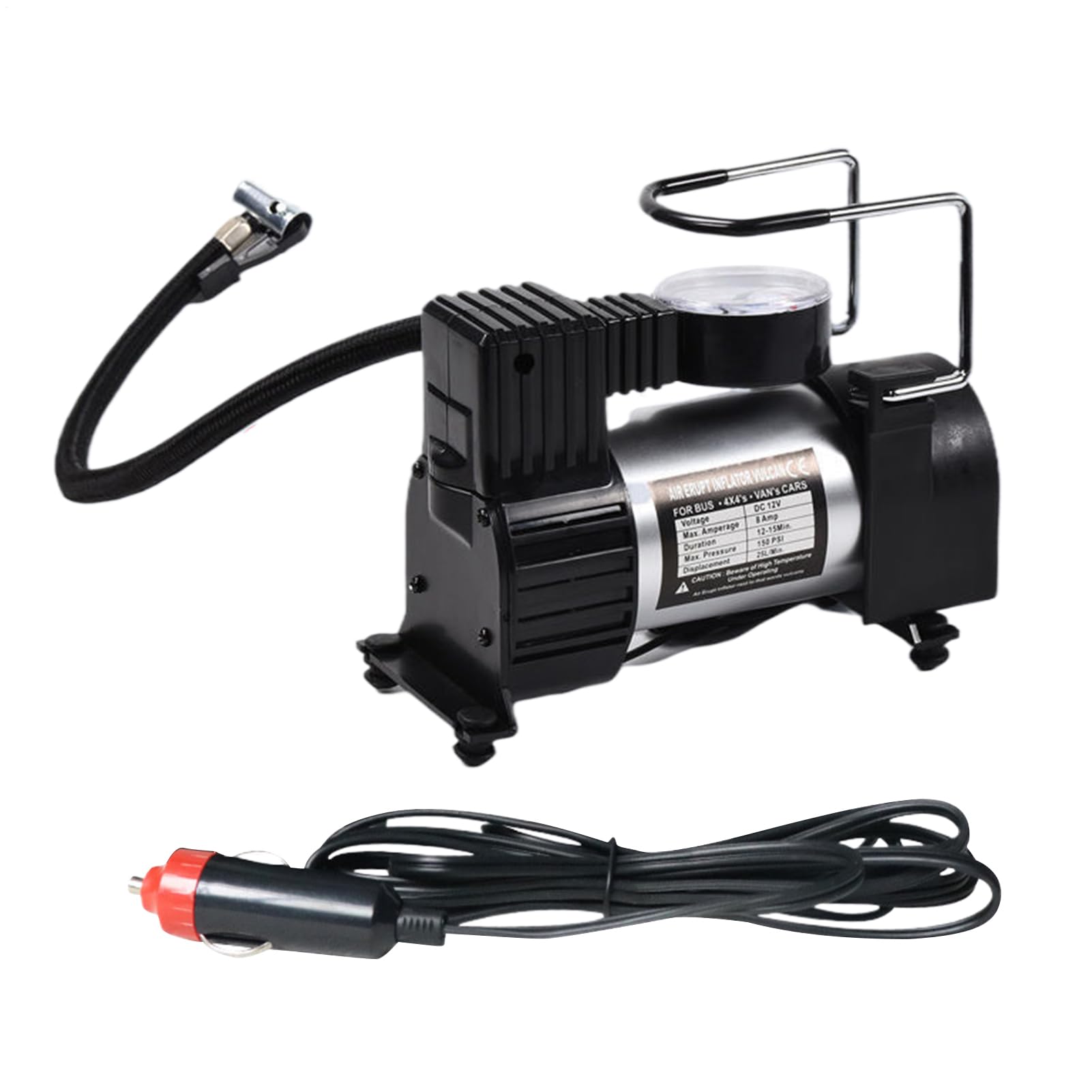 携帯型 タイヤインフレーター,12V DCワット数相応うヘビーデューティー電動揚水機 - 電動大気圏揚水機 タイア空気の状態入れ,スウィミングプールアイスクリームソーダ、どんぶり鉢、インフレータブル、軽気球、アウトドア、ロードトリップ、難民キャンプ、生き残ること、銀輪用