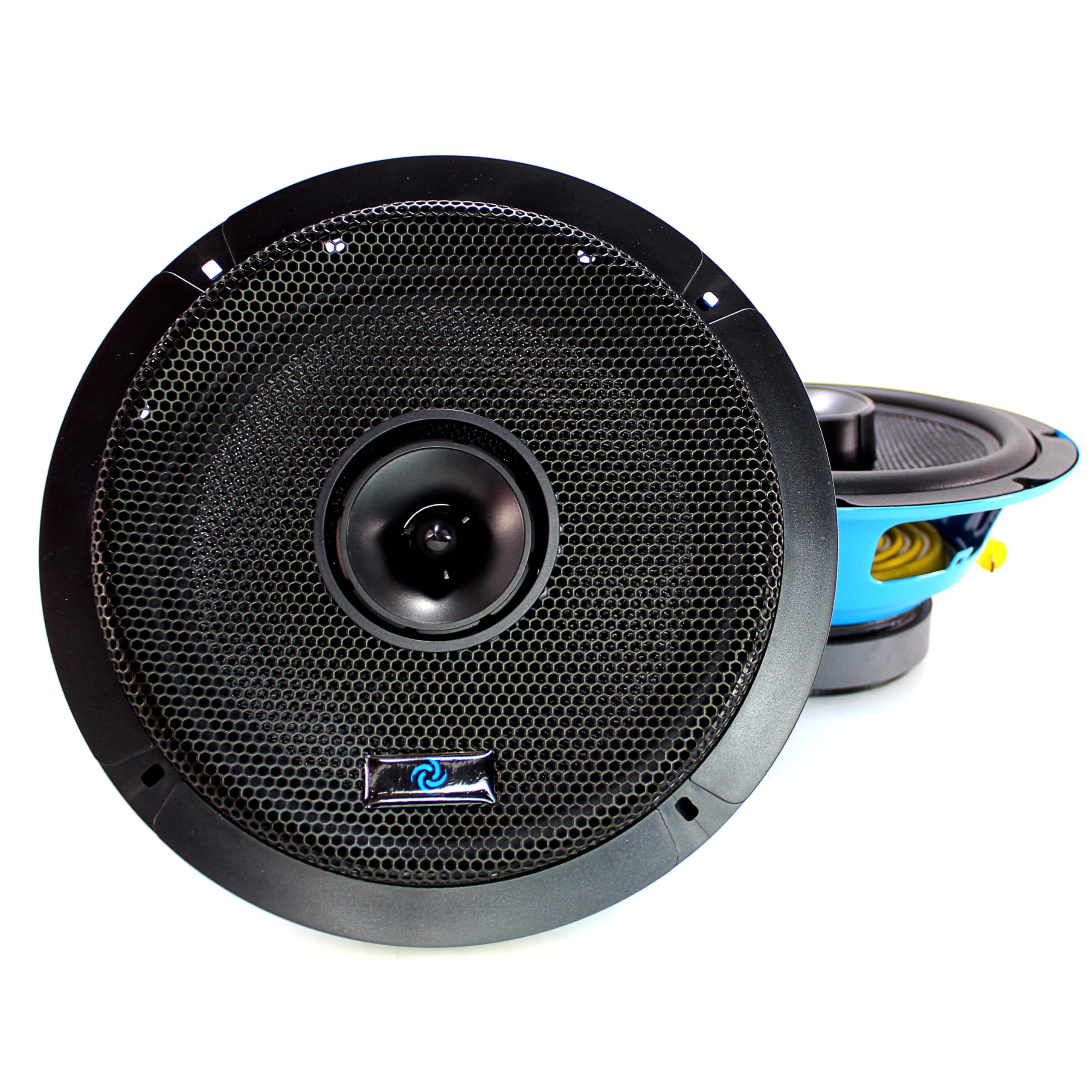 オーディオペア 8インチ 同軸 200W Max ミッドレンジ マリンスピーカー、ブルー