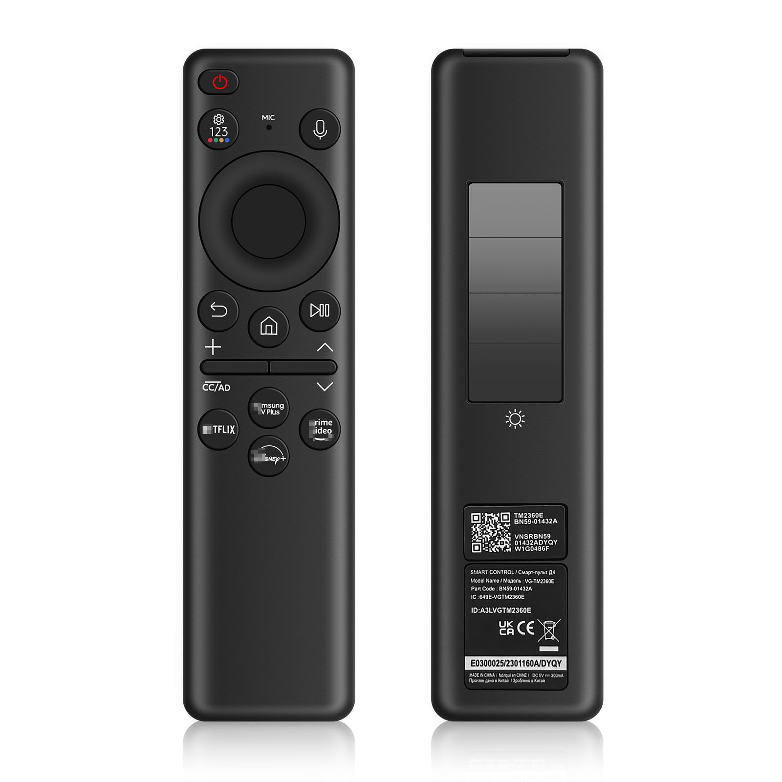 BN59-01432A ソーラーテレビリモコン 交換用 Samsung Neo QLED 8K HDR スマートテレビ用 音声付き 2023|いいものばかり