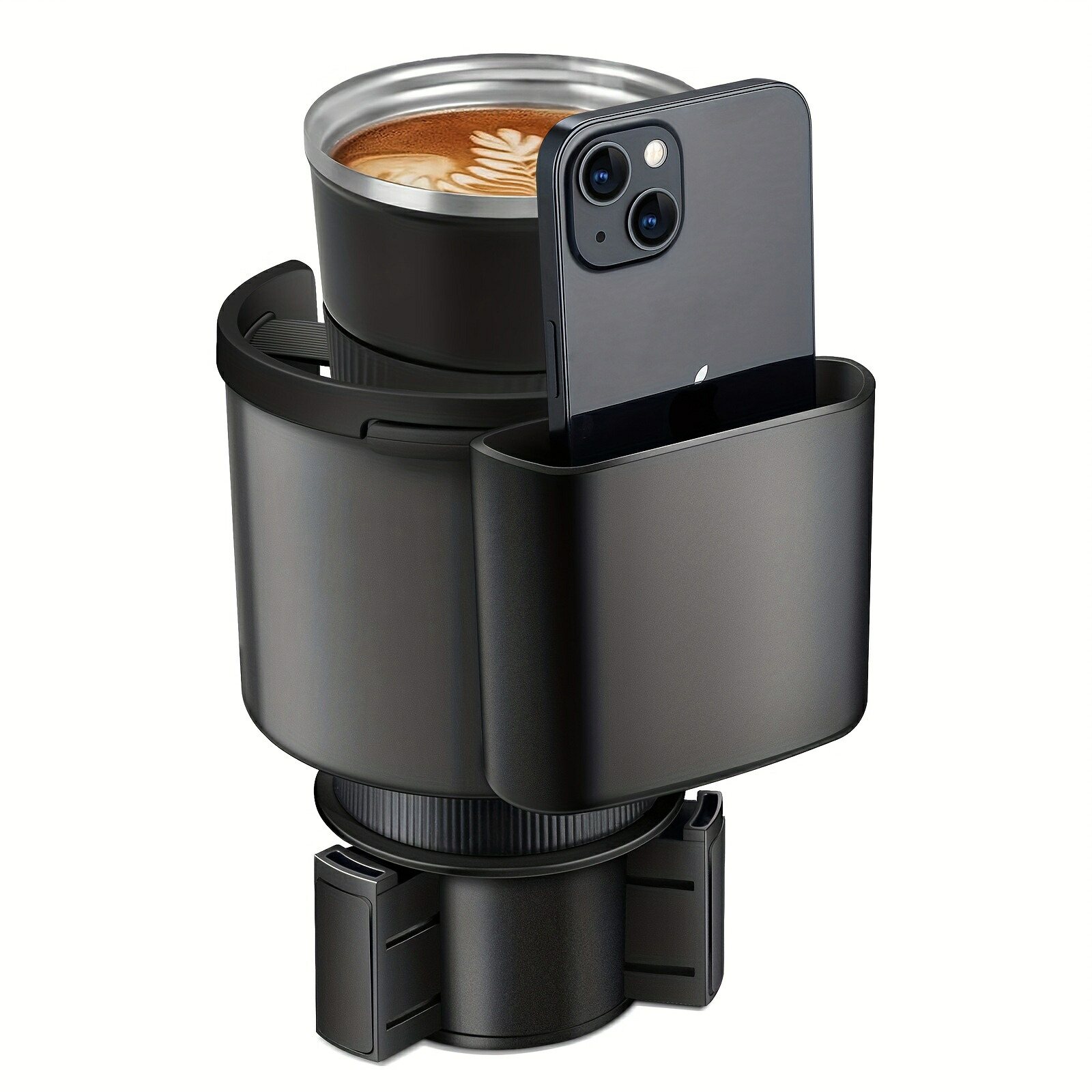 TYKORの車車載カップホルダー拡張アダプター、調整可能なベース付き、YETI 24/36/46oz、HydroFlask 32/40oz、大型水筒6.86cm-10.67cm（16-46 OZ）に対応