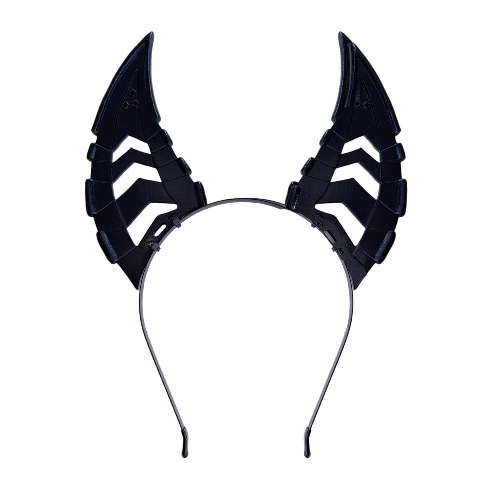 QUICOMP サイバーパンク カラフル 耳 ヘアバンド 魚骨 ヘアアクセサリー COS 小道具