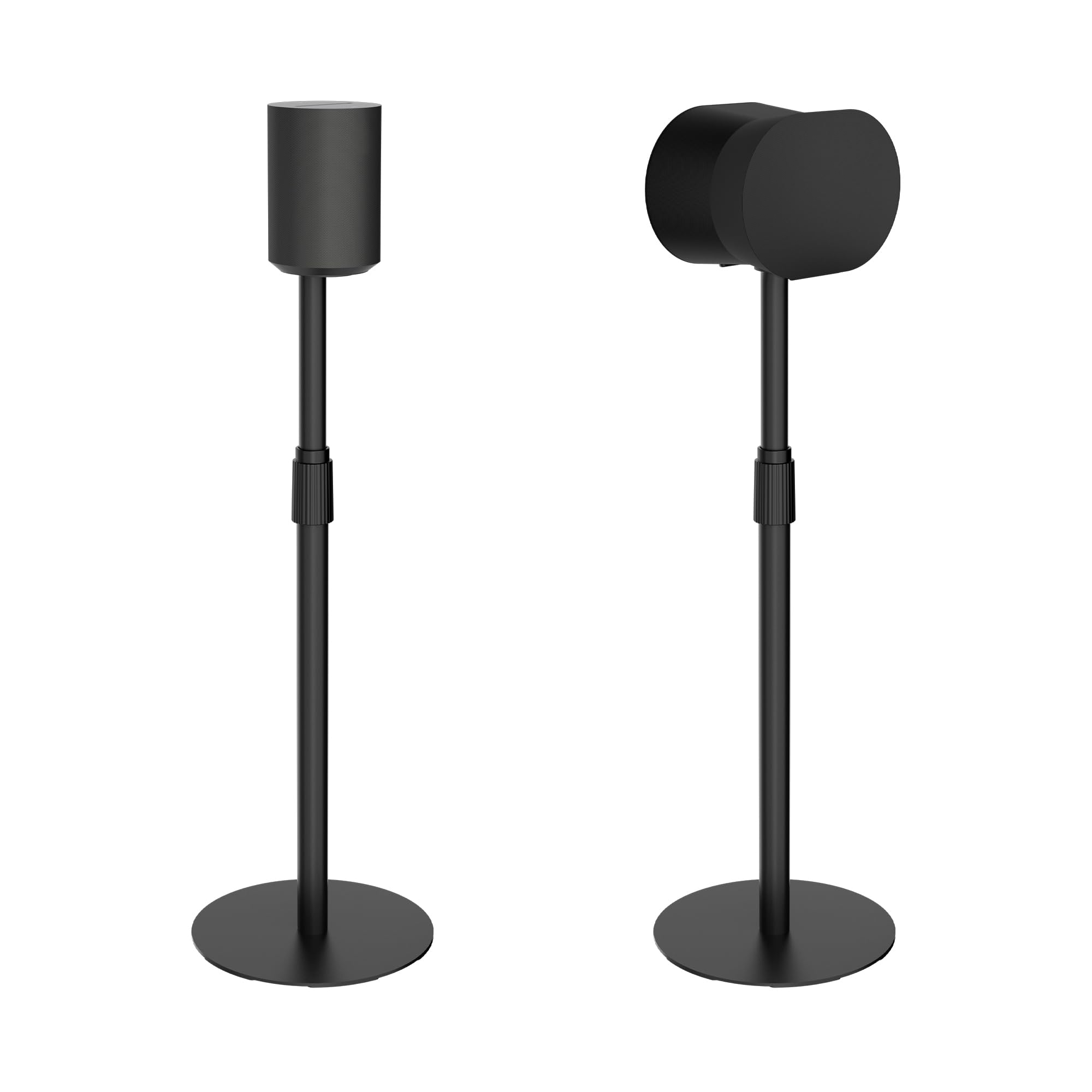 スピーカースタンド SONOS Era 300 & Era 100対応 高さ42.6インチまで調節可能 ケーブルマネージメント付きフロアスタンド スピーカーマウント ブラック 1パック