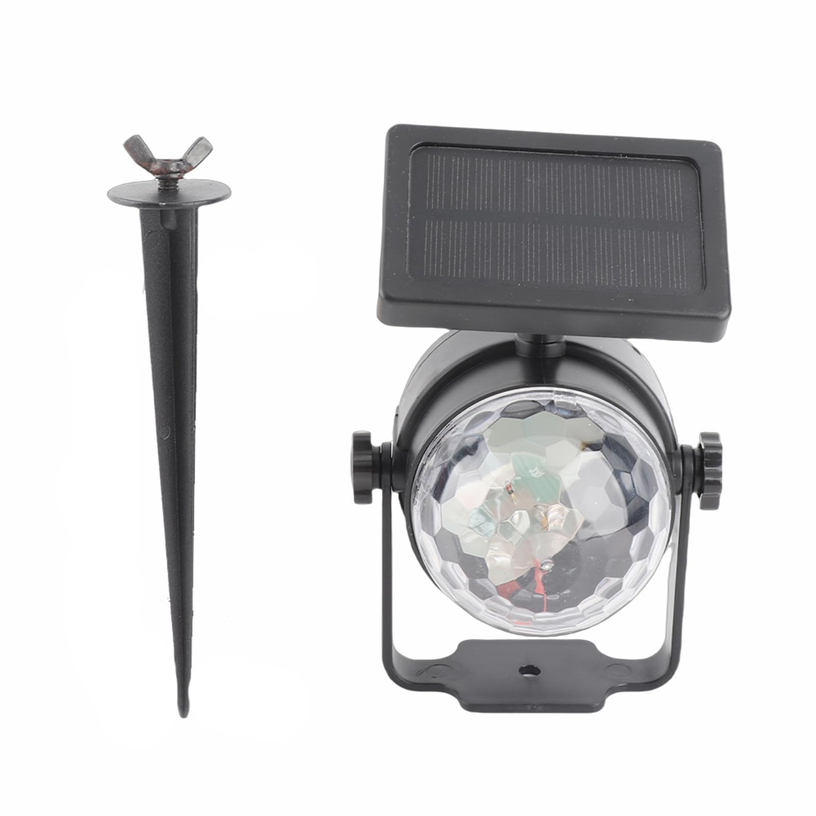 露天用雨合羽ソーラーLEDフェアリースポットライトプロジェクターランプ、グラウンドペグ付き添い人マルチ色合い回転させる式クリスマス寄り合い用ともし火、クリスマス・生まれ落ちる日・祝い事に至適なソーラー駆動動力