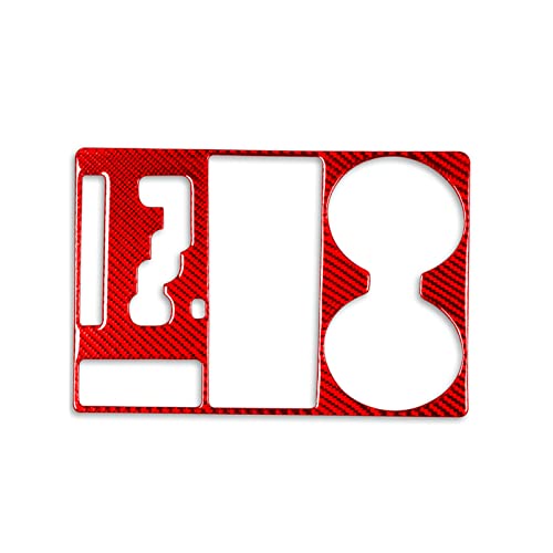 リアルカーボンファイバーセンターコンソールギアシフトパネルフレームトリムステッカーセット Ram 1500 2500 3500 2013 2014 2015 自動車内装アクセサリー ブラック 7個(タイプA)