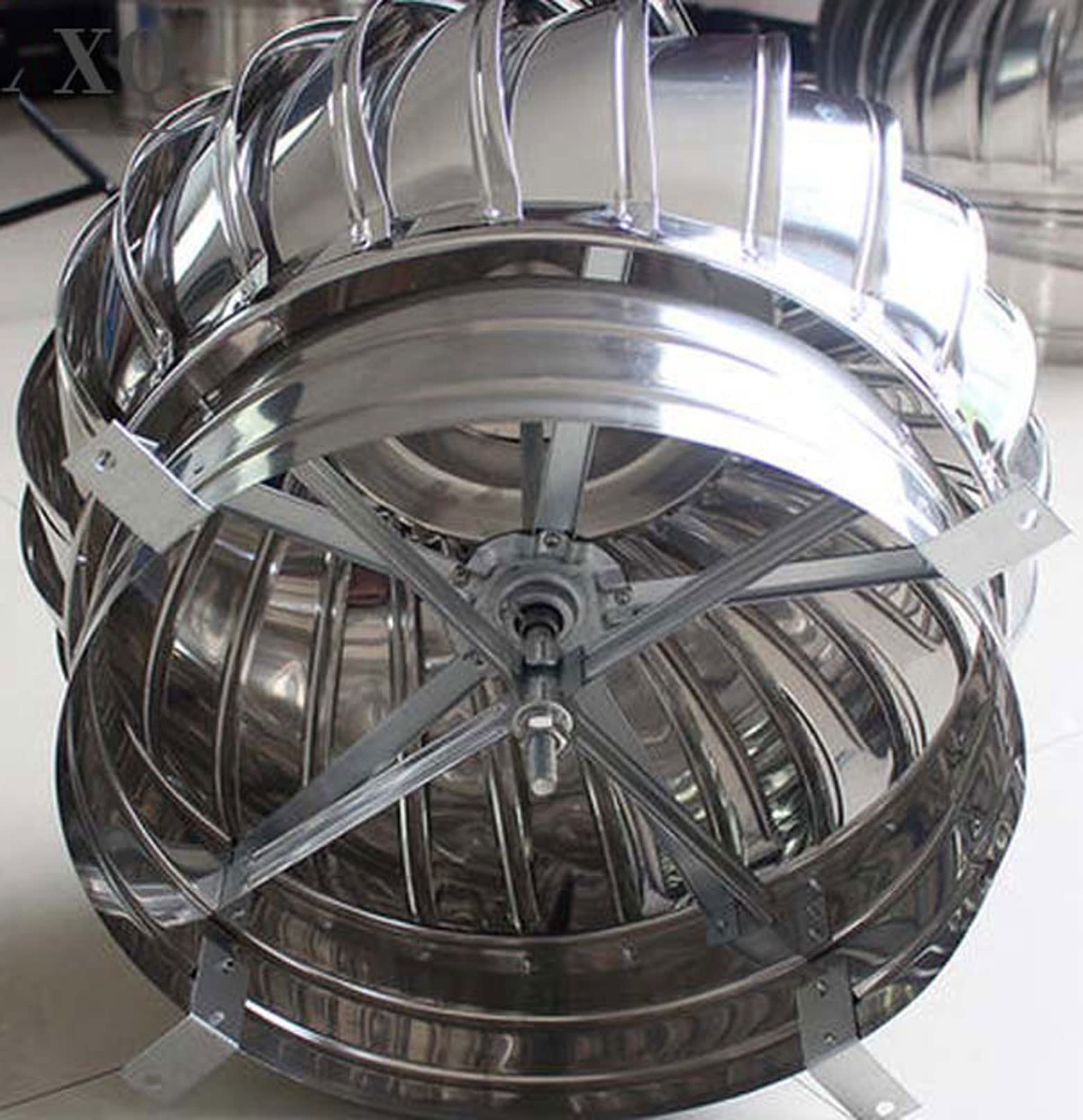 ステンレススチール回転煙突カウルキャップスピナースピナードロハートトップオール目的チムニーカウル、工場、農場、生産ワークショップ、キッチン用,150mm/6in|いいものばかり