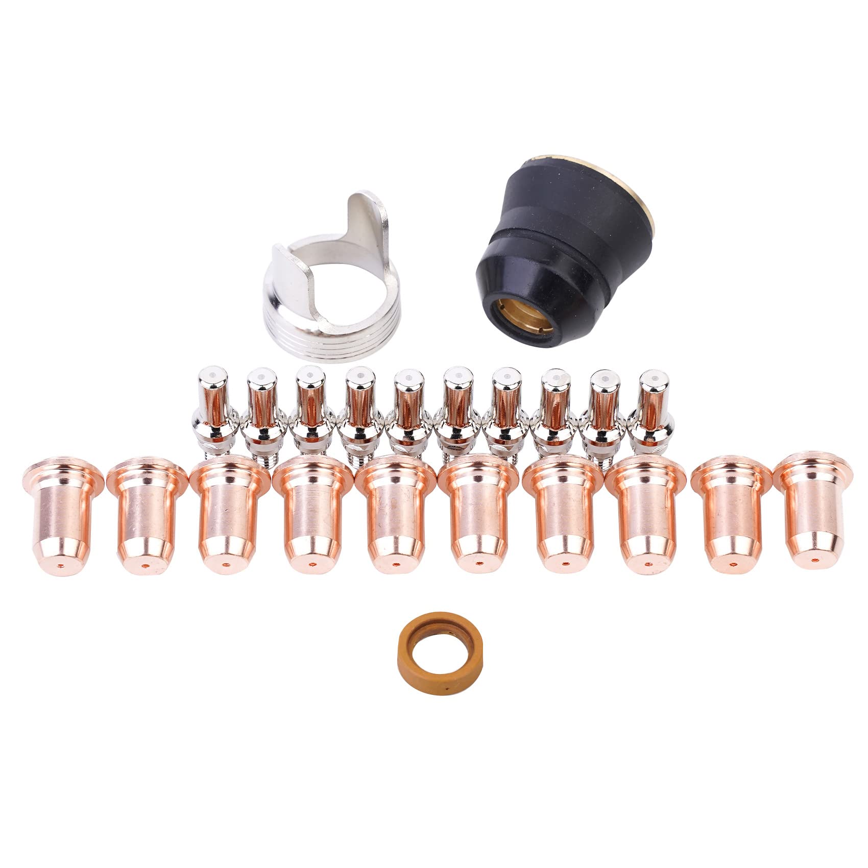 3個 プラズマ切断トーチ IPT-60 PT-60 IPT-40 PT40 ノズルチップ 1.0mm 0.039インチ 電極シールドキャップスタンドオフ