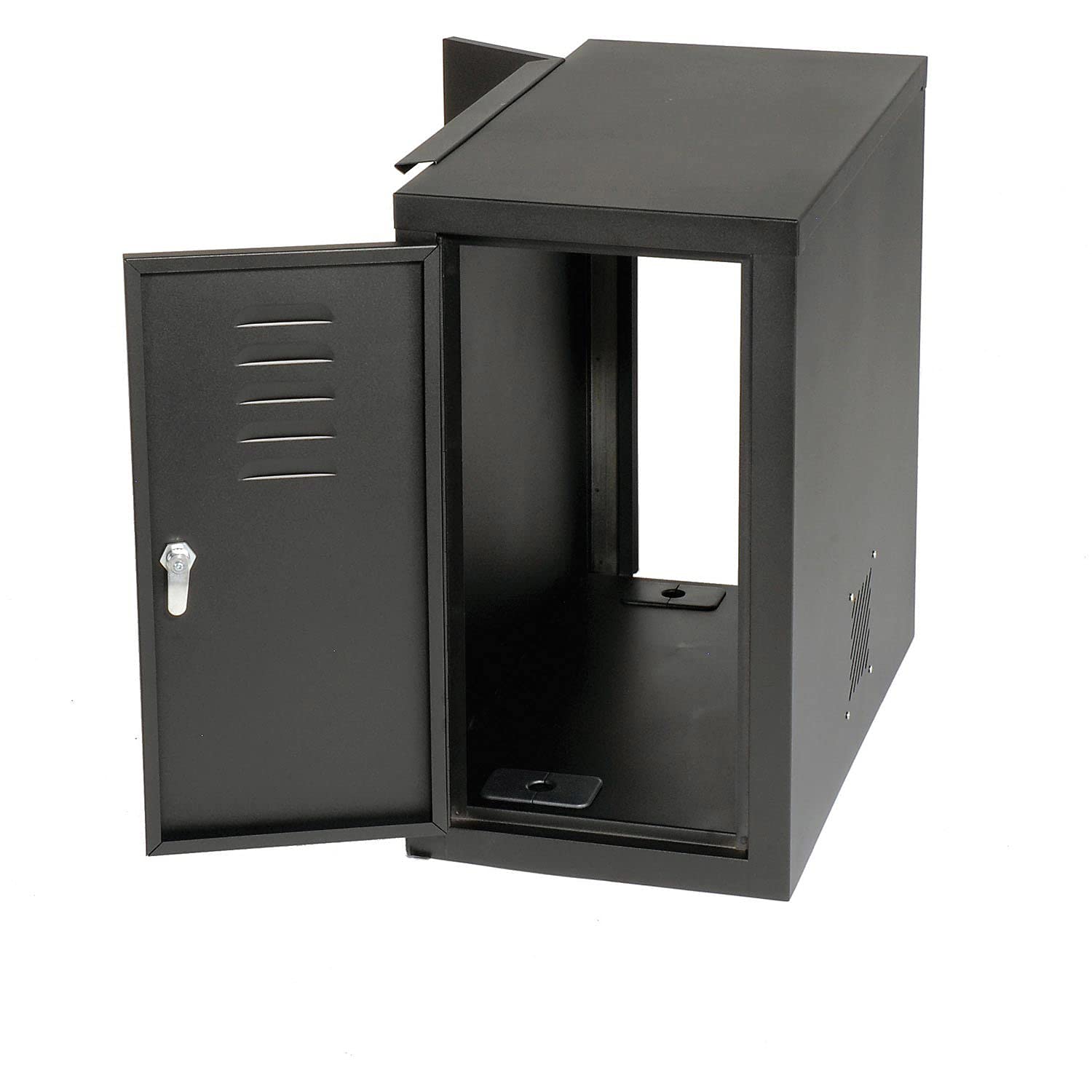 Computer Cabinet Side Car, Black, 12\"W x 22-1/2\"D x 21-1/2\"H