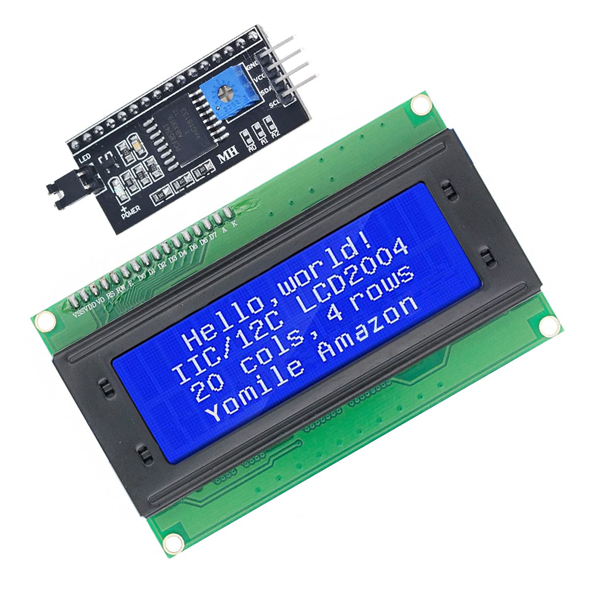 IIC / I2C / TWI for Arduino UNO MEGA R3用の禾穀類2004 20x4 LCDモデュール遮蔽物