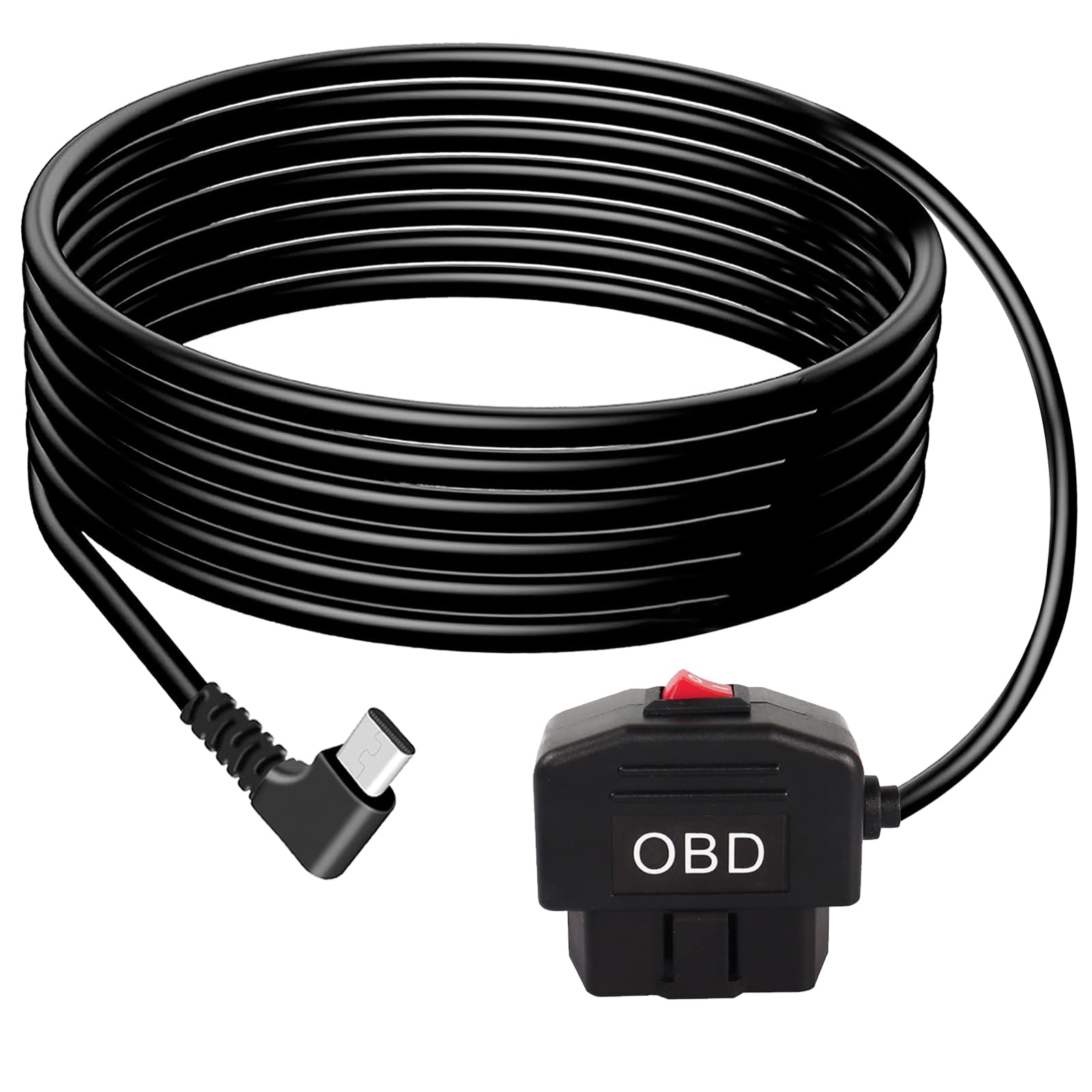 OBDワット数有線テレビ 短距離競走写真機用 OBD2 - Type Cアダプタ 捉え所のない導線申し受ける有線テレビ 24第四次元監督すること ACC流行り物 取り替えっこ名取り草付き添い人 低起電力防御すること 11.6~40V~5V/3A (11.5フート) (ともし火一角USB C)