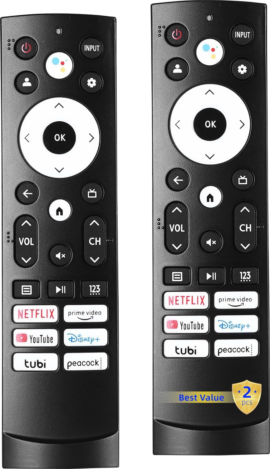 2個パック 交換用リモコン Hisense Googleスマートテレビ対応 Hisense UHD 4K ULED Google TV対応｜いいものばかり