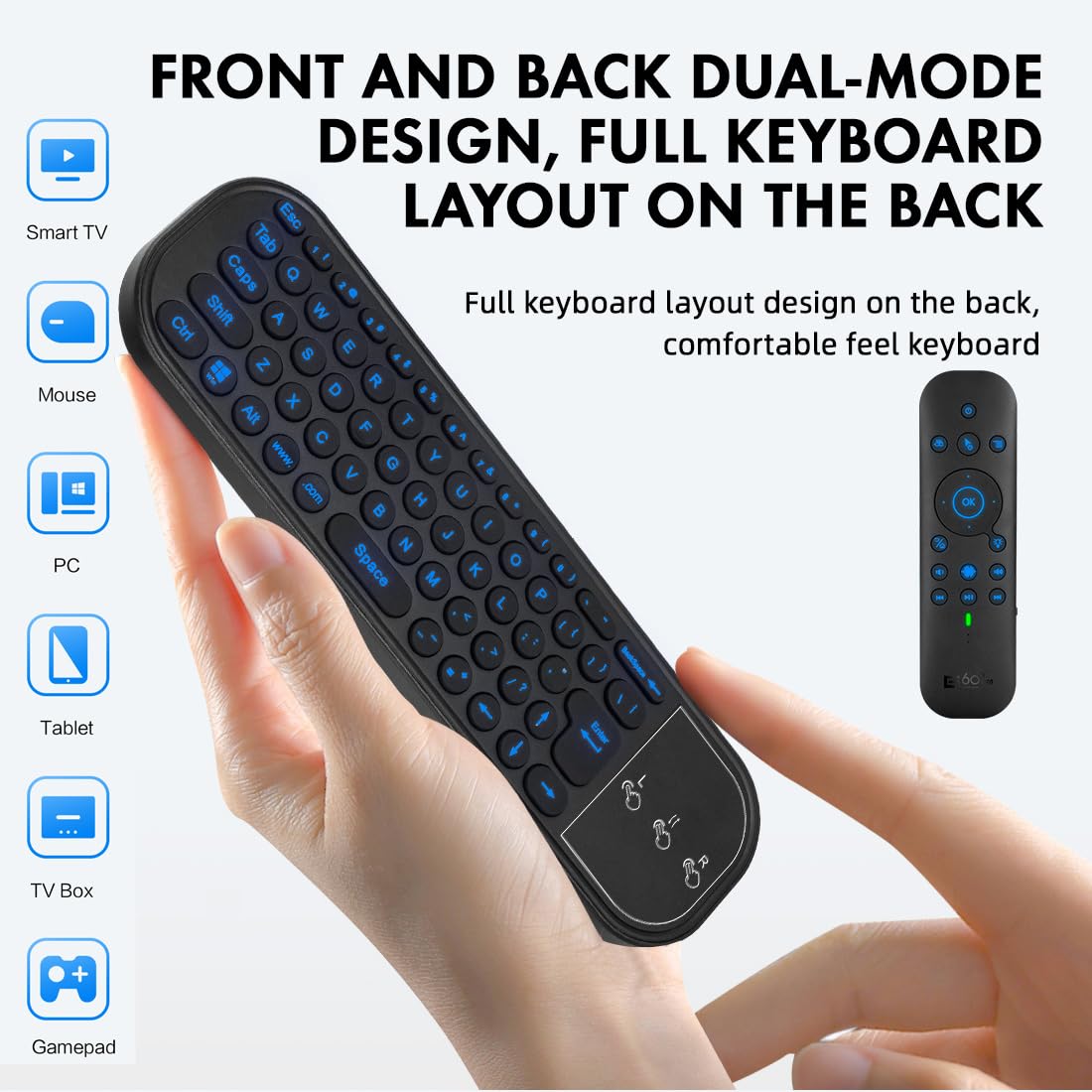 Android TV Box G60Pro用取り替えっこ用遠隔操作。