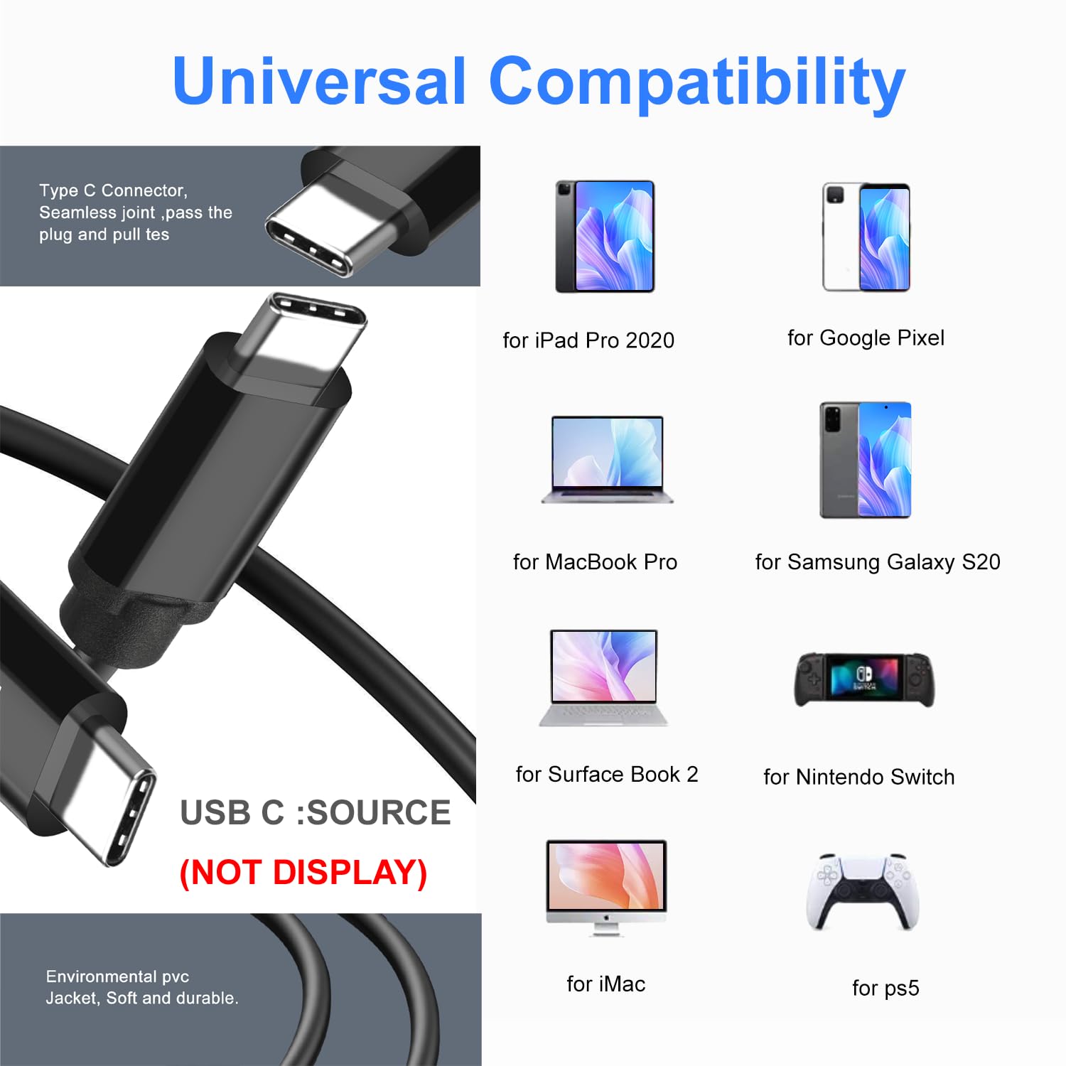 YOTETION USB C - RCA 3フィートアダプター 1080P 3フィート アクティブ Type C - RCAコンバーター オス USB C - 3-RCA 出力リードビデオ アダプターコード ノートパソコン コンピューター プロジェクター用|いいものばかり