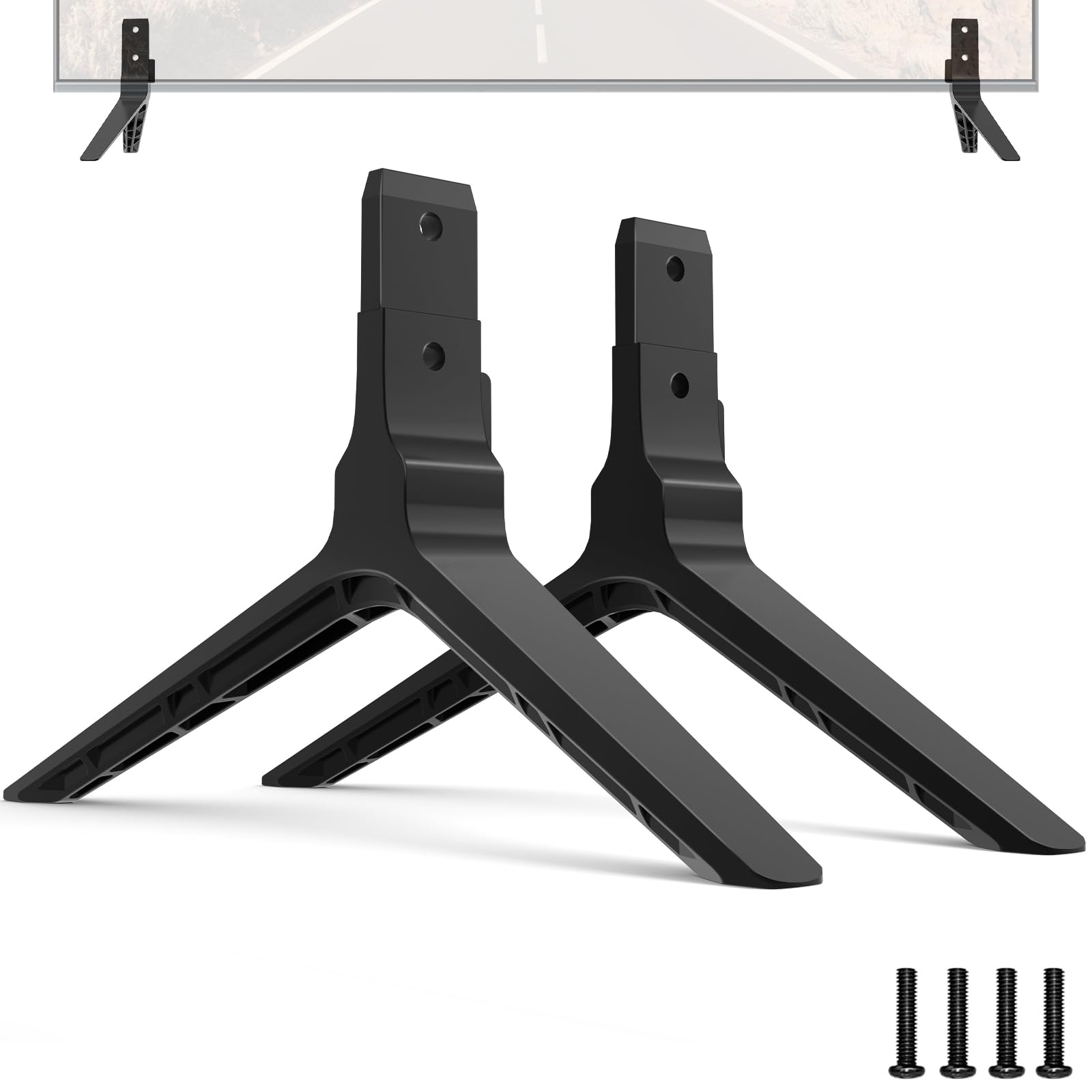 テレビスタンドの脚はVizio TVスタンドの脚M43-C1専用です。他のテレビモデルには使用できません。Vizio TV交換用スタンドのみに対応。ネジセットと説明書を記載しています。ドリル不要。