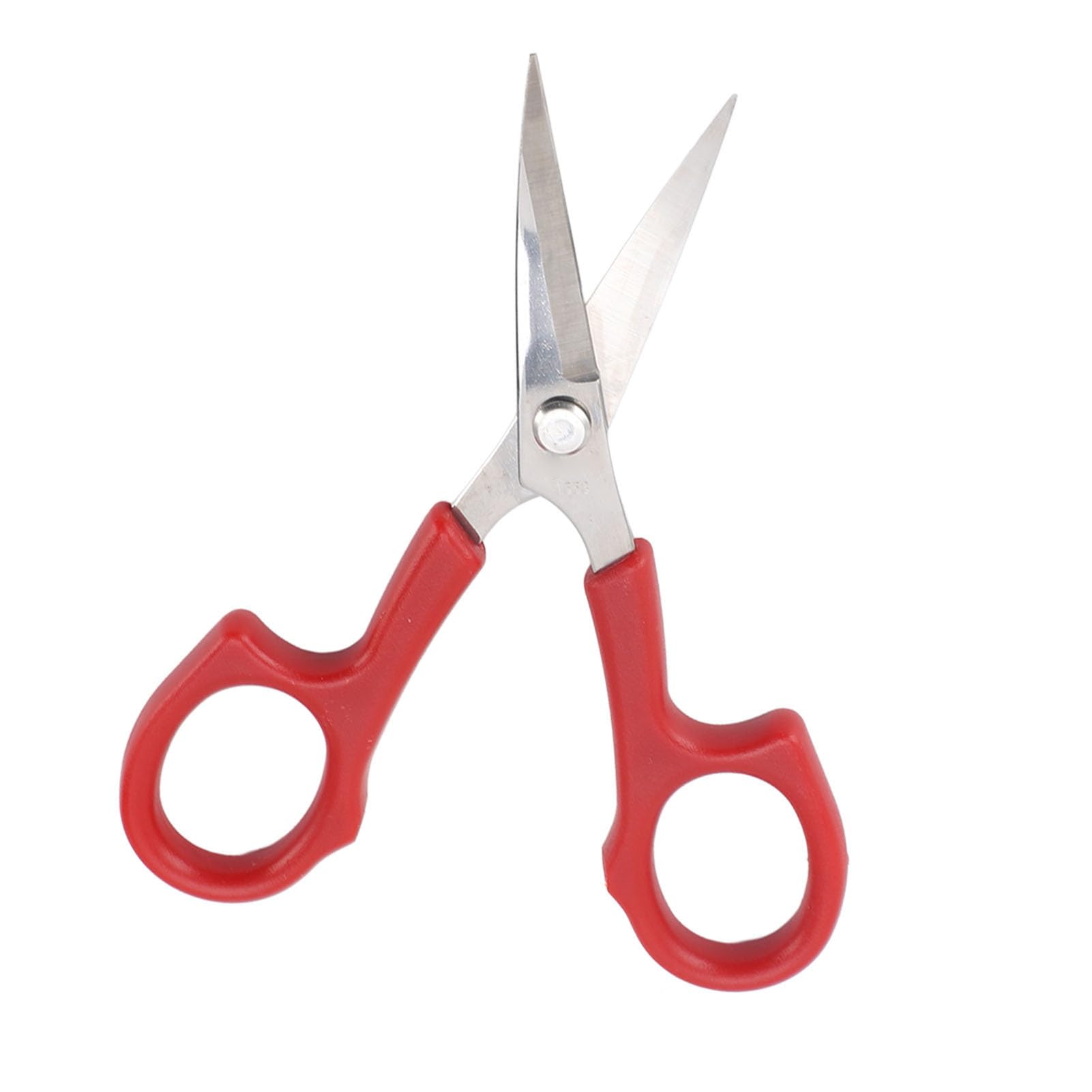 J-ouuo6pcs Embroidery Scissors Stainless Steel Comfortable Handle Crafting Threading Scissors for School (ステンレス鋼鋼)