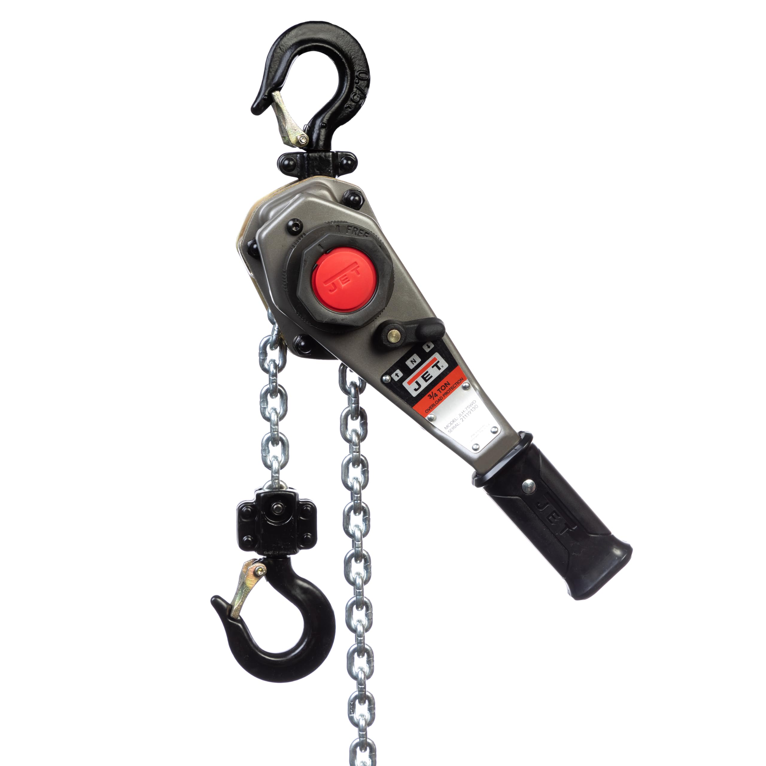 JET JLH-75WO-10 3/4トンチェーンホイスト 10フィート リフトアップ 過負荷保護 (376101)