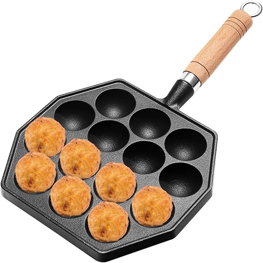 身寄り用 クイック＆生やさしい 14穴 IH相応う カズ たこ焼き鍋お皿 たこ焼き食麺麭 たこ焼き鍋