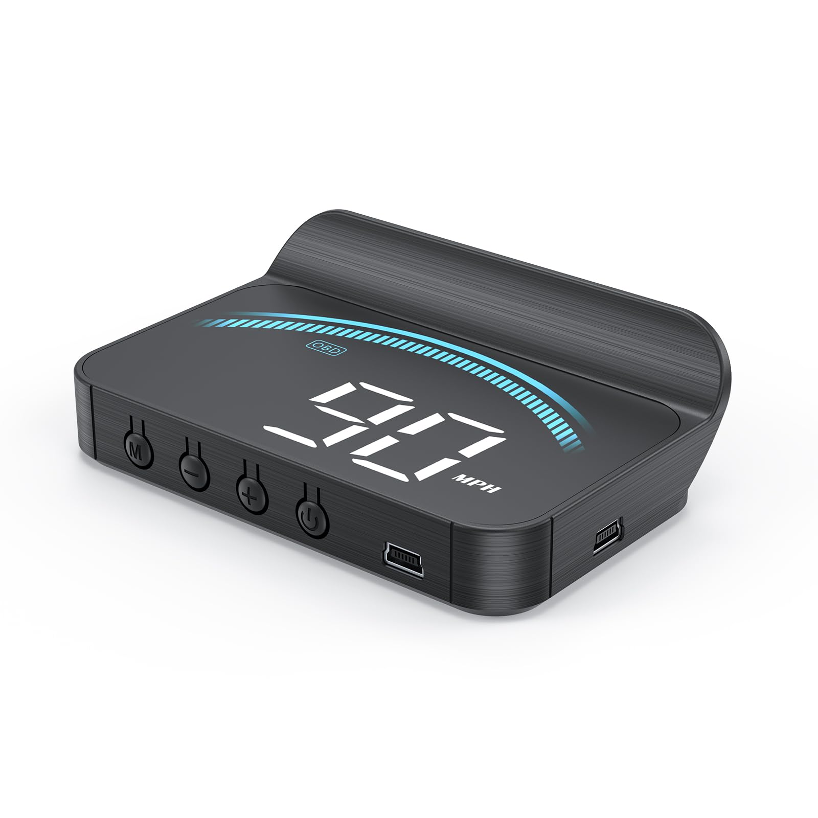 M11 ヘッドアップディスプレイ フロントガラスプロジェクター、OBD2/GPSスピードメーターMPH、速度付き、3.5インチCAR HUD超過速度警告、水温、表示距離