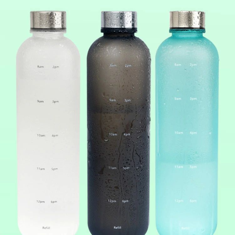 大人 タイムマーカー タイムマーカー付きウォーターボトル 1000ml フィットネス ウォーターボトル｜いいものばかり