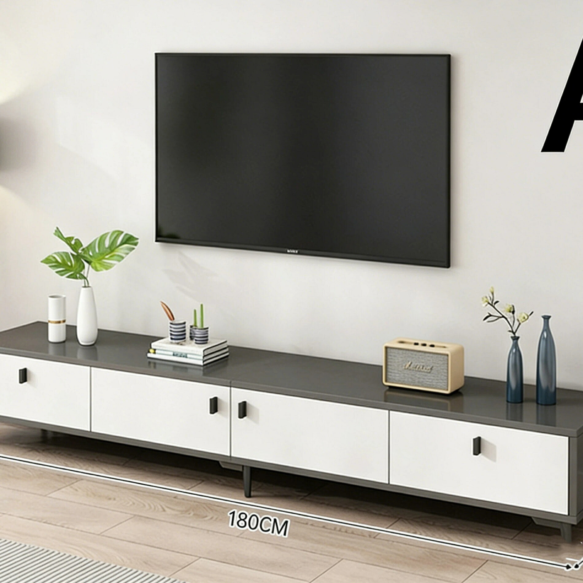 テレビ台 ローボード テレビボード 扉付き 収納棚 一体型 スリム 幅120/140/160cm 32-55型対応 [木製 おしゃれ 北欧 モダン リビング収納 小戸型 一人暮らし ホワイト ナチュラル]｜いいものばかり