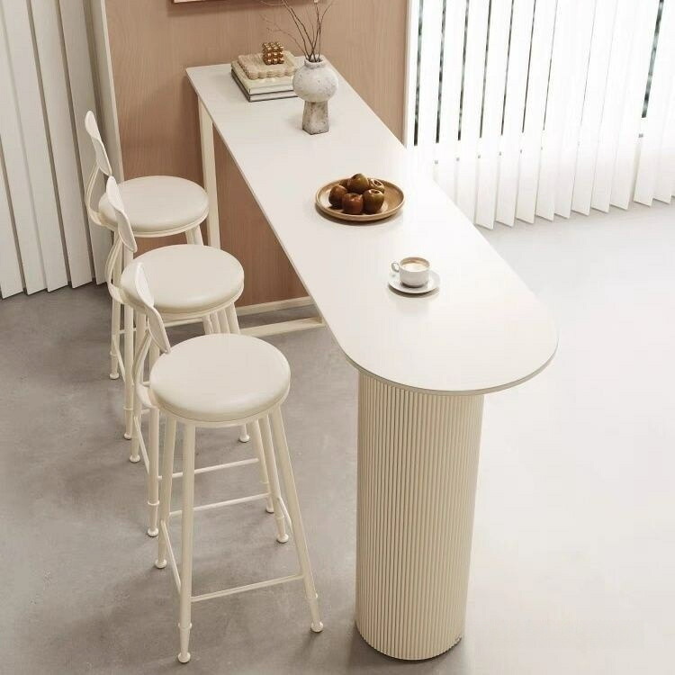 【高級感】カウンターテーブル 岩板 天板 スリム 幅120-150cm ハイテーブル 大理石調 バーテーブル キッチンカウンター 間仕切り 収納 2点セット 椅子付き おしゃれ 北欧 モダン [リビング/キッチン/陽台]｜いいものばかり