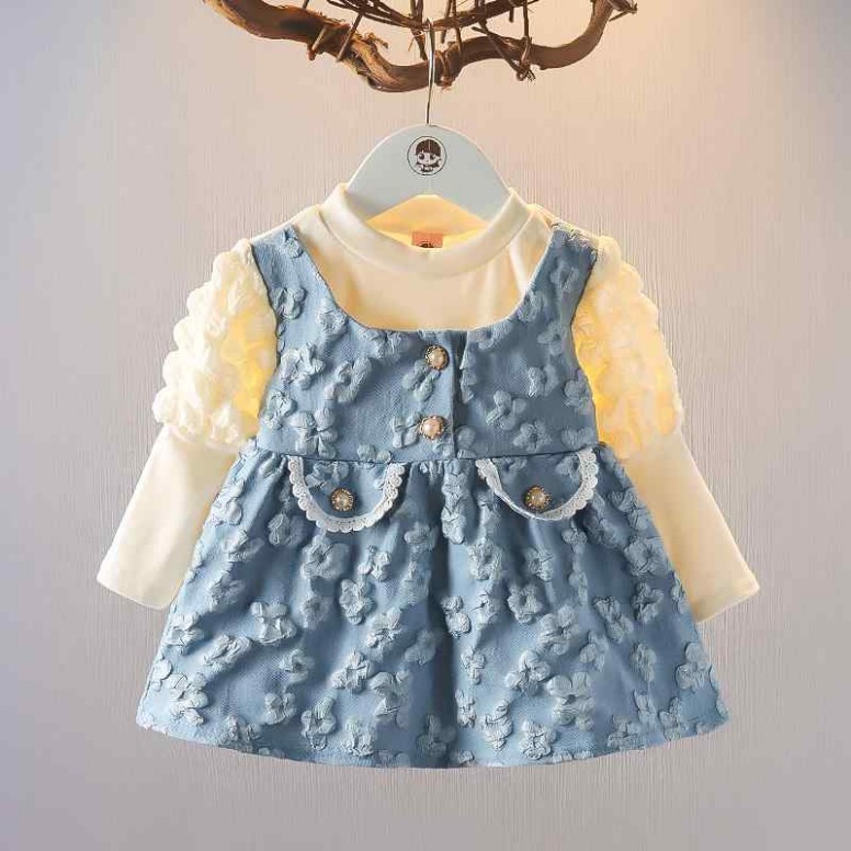 キッズ ファッション 女の子 かわいい おしゃれ 韓国 子供服 プリンセス 発表会 結婚式 高級 女の子 ドレス 春秋 ベビー 赤ちゃん スカート ワンピース ドレス 半袖 パール｜いいものばかり