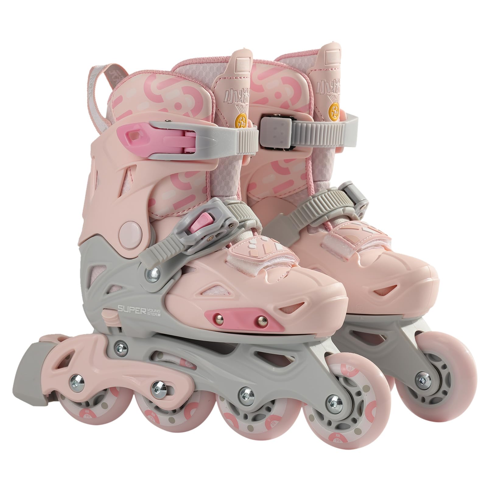 インラインスケート インラインシューズ ローラースケート Inline skate サイズ調整可能 ローラーシューズ 大人 子供用 男女問わず 初心者向け 通気性 耐摩耗性 衝撃吸収 全ウィルが光る 運動 アウトドア