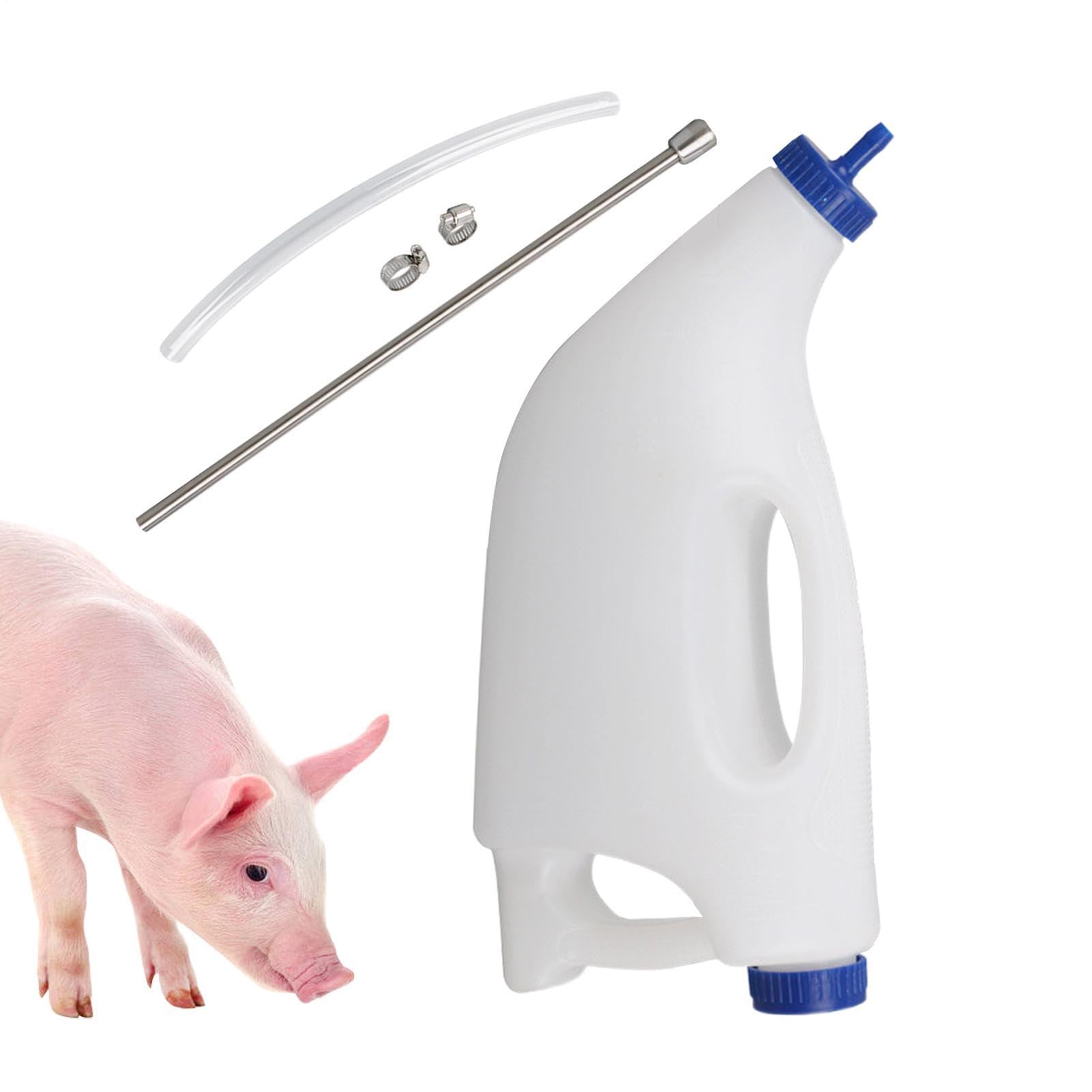 流動物- 4L 食道ドレンチャーボトル、口述試験経管栄養物作りつける、耐久性のある世話をする物の具 | 用流動物作りつける子牛 山羊 子ヒツジ 水分付け足し 栄養物付け足し 毛の荒物採草地作り付ける 食らわせる