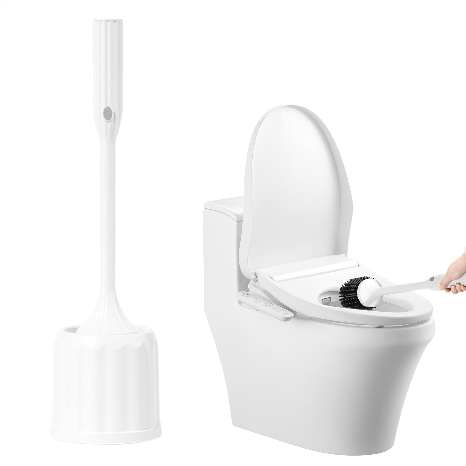 室内用便器毛はらい 照明ランプ付き添い人, 電動室内用便器毛はらい 照明ランプ付き添い人, 飾りつけ 式 延性のある 隅っこ スクラバー 身寄り用 洗い濯ぎ 受け支える