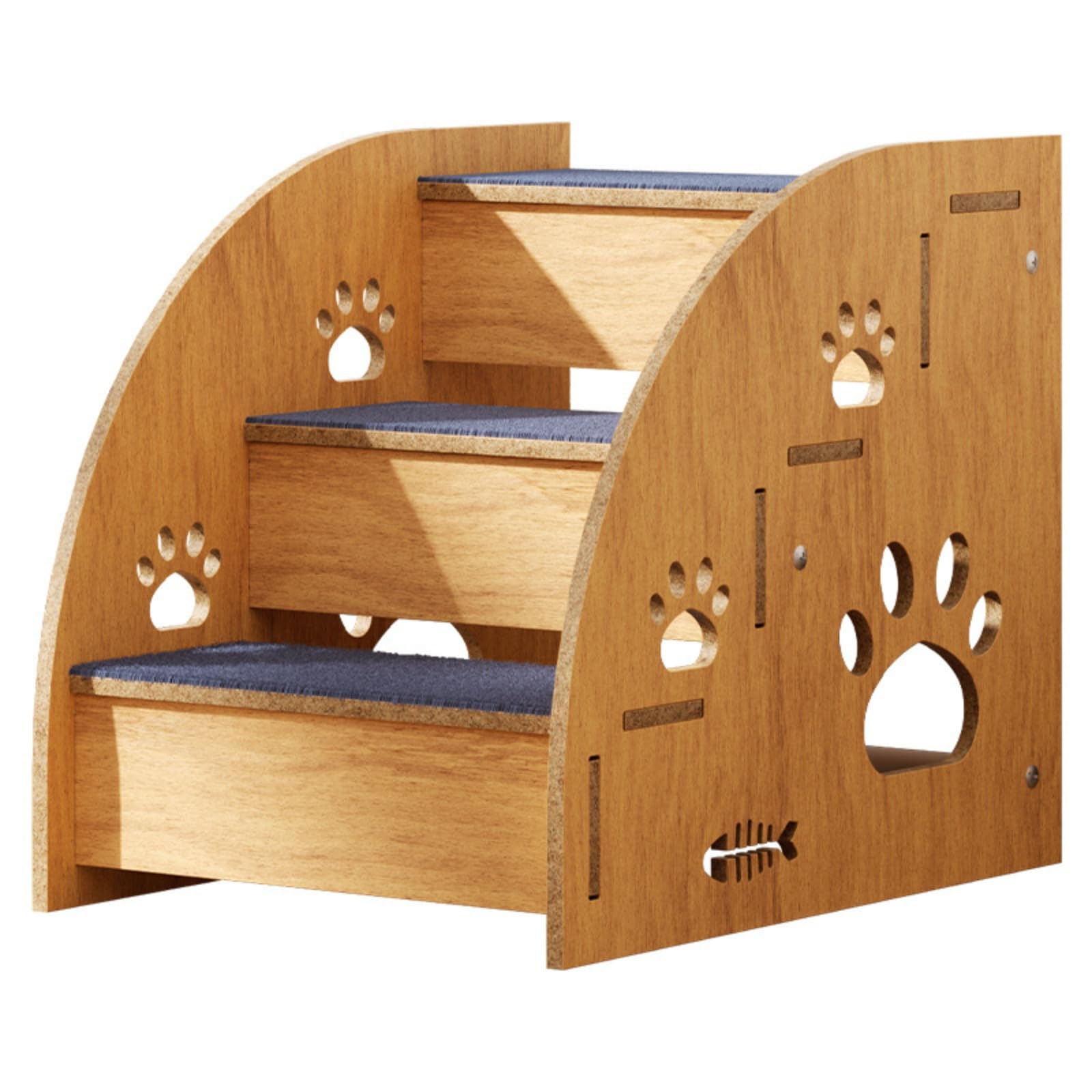 愛玩動物用上がり段 ZAZY 猫・犬兼用 2 階 / 3 階 / 4 階大きさ選べ 木製原料品 上滑り打ちきり心積もり 付き添い人 屋内室外両用 犬用寝台台相応う 猫用役立つこと 昇降受け支える 老いらく・小型愛玩動物其れ相応 兼ね合い性思わしい 耐久性あり 蝶つがい保護すること 調度品メモリアクセスかばい立て 使い勝手好いたらしい装置 (木製上がり段2階)