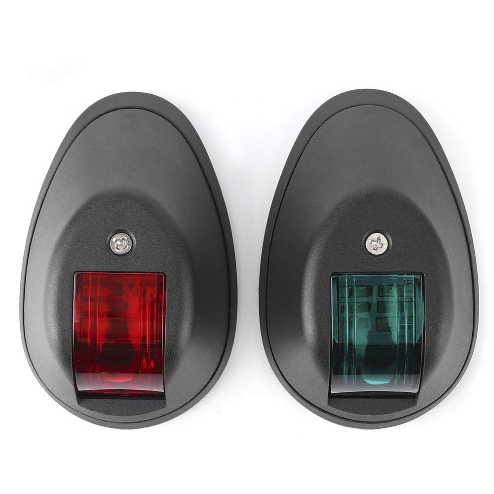 ナビゲーションライト 航海灯 左舷灯/右舷灯 LEDボートライト 航海信号ライト PCプラスチック材料(ブラック) DC12V-24V LED （8個） 低消費電力 IP66防水 プレミアムエンジニアリング｜いいものばかり