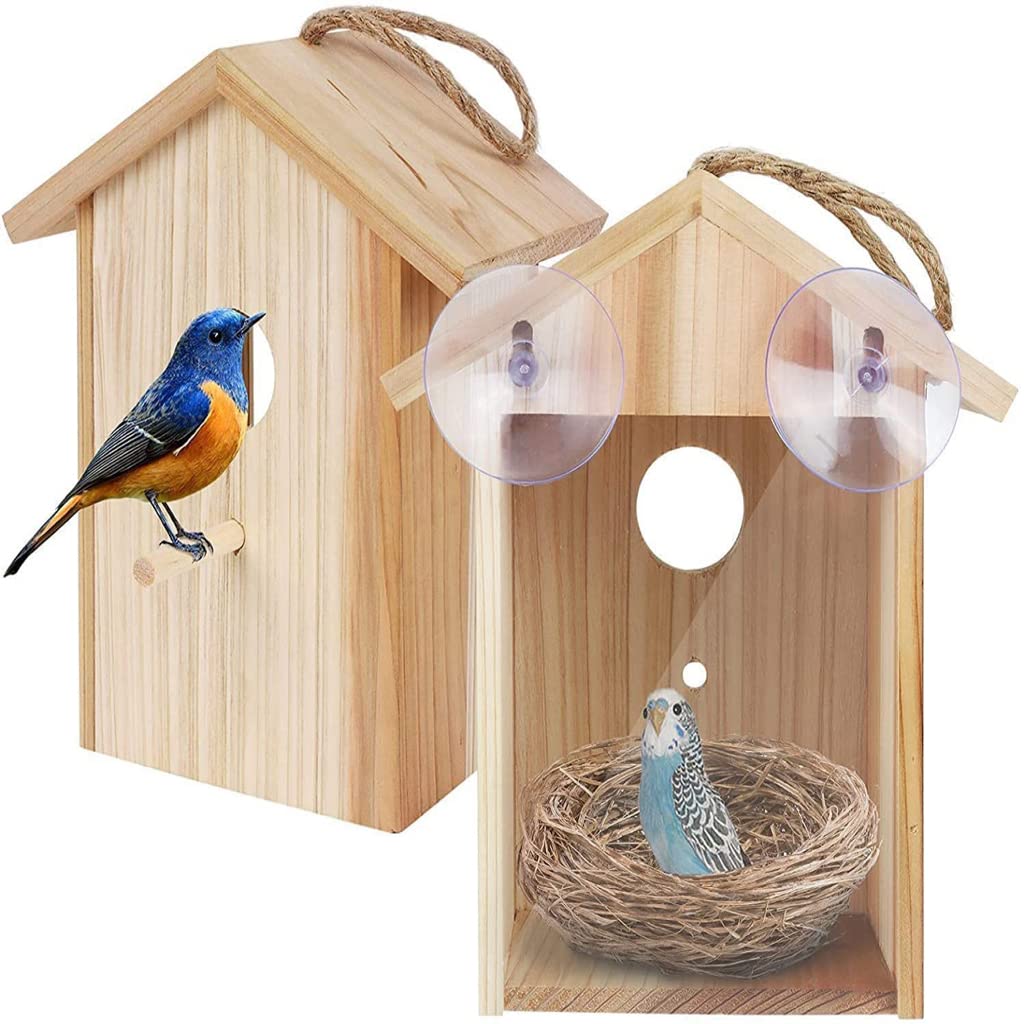 野鳥用鳥小屋 鶏小屋 小鳥棲み家 野鳥見ること鳥小屋 吸盤付き添い人 バードウォッチング 園地 木製 禽鳥 鳥かご お庭でバードウォッチング 吊り下げ 露天 室内装飾 備え付ける 園地添え物 野鳥用 プレイグランド 棲み家 寝床 運動場のかざり付ける 保温 殺虫剤 野鳥の餌台