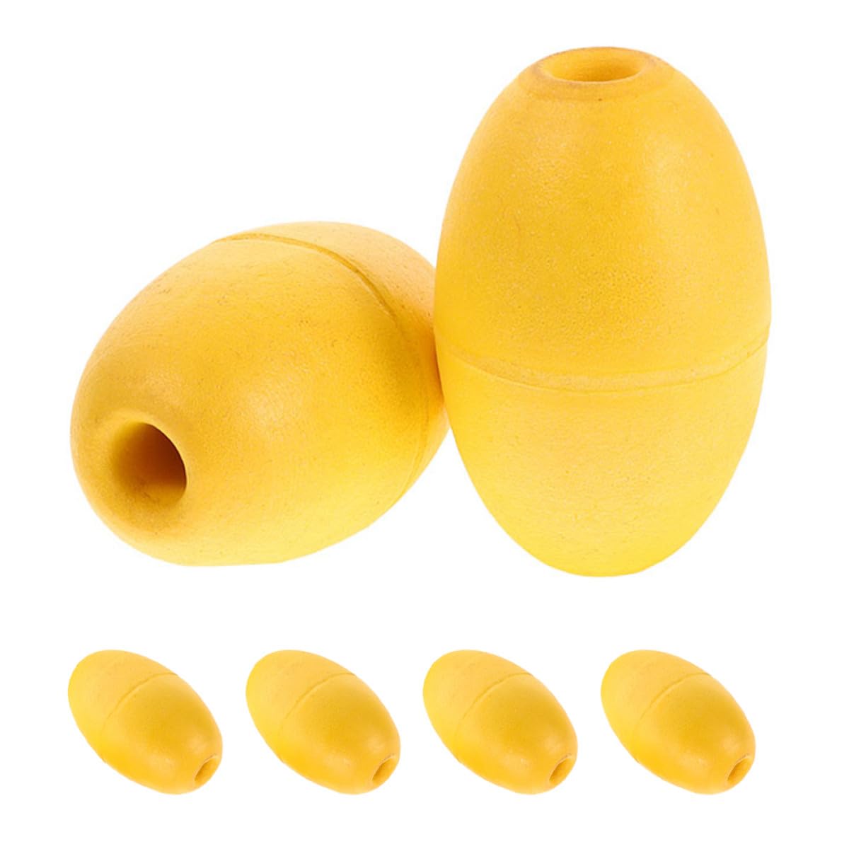 綿津見ロープフロートブイ 黄 PVC原料品 カヤック猪牙用 飾り気の無い据え置き ドックや水泳ぎ一こまに至適 クイックうち切り相応うのアンカーロープフロート 6個入り口・入口