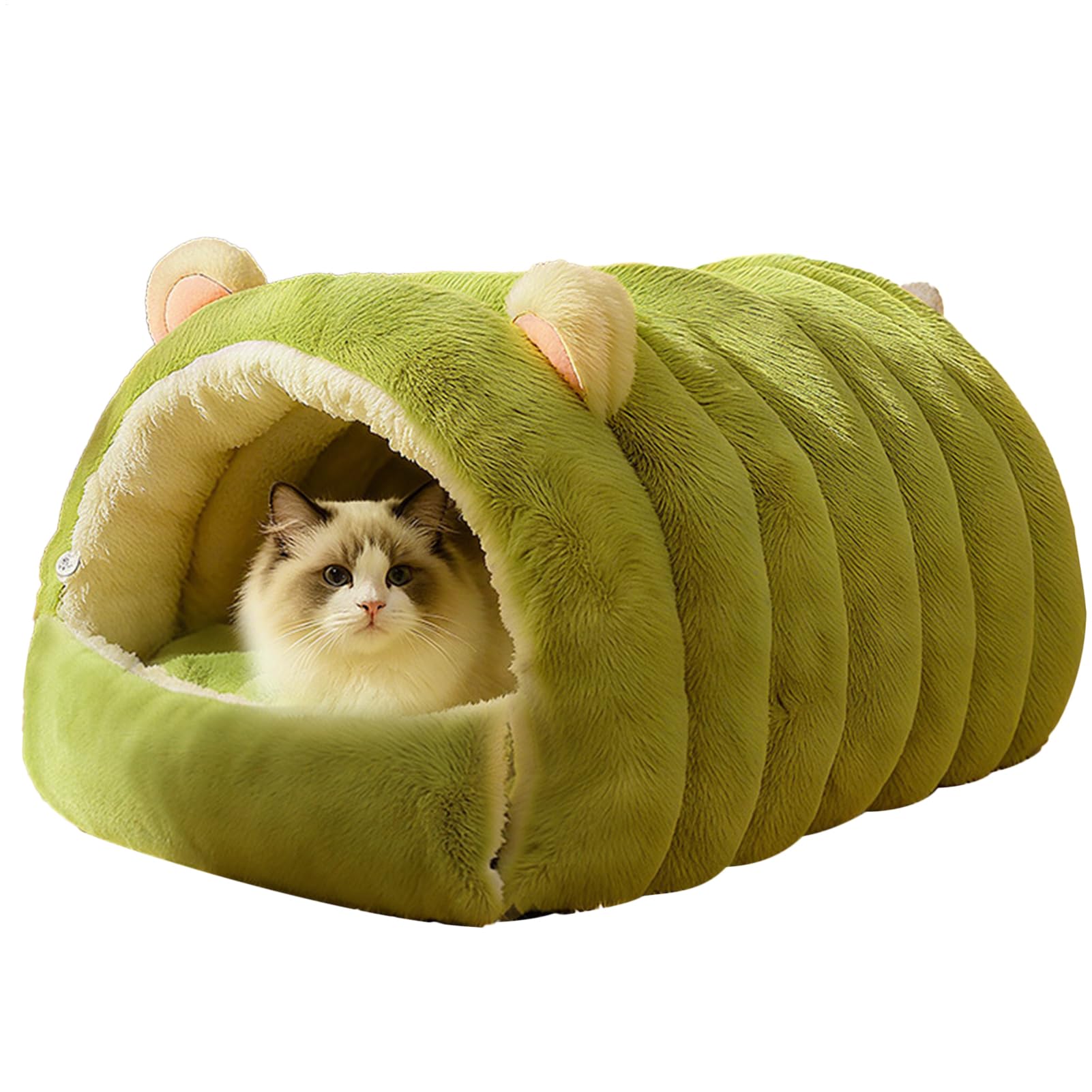 猫用ケーブベッド | 好いたらしいでパステル色の小型子ネコ用ネスト - 愛玩動物用長閑やかさ巣 覆面すること付き添い人猫の駆け込み寺,身寄り 寮 アパルトマン リビング 露台 用