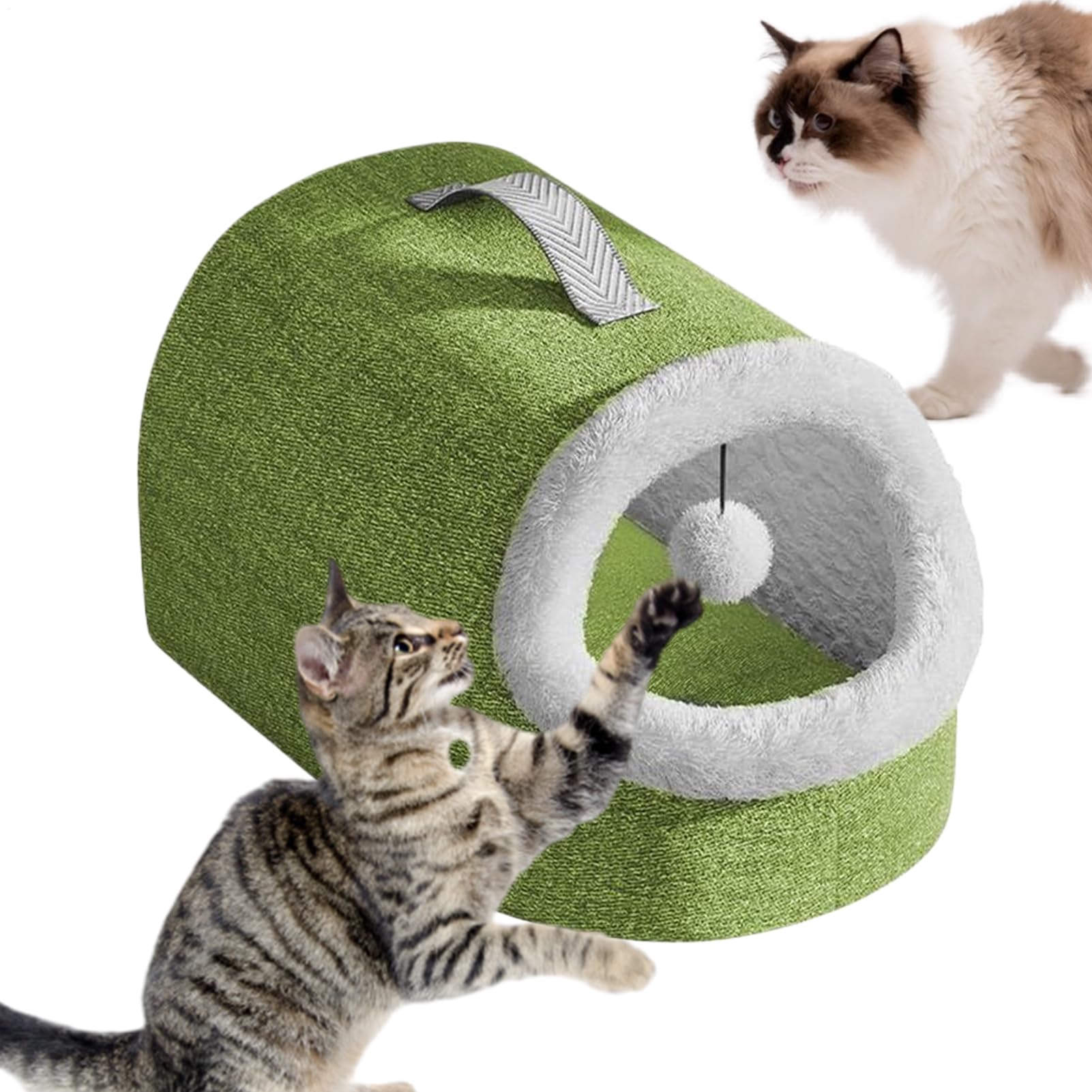 猫用寝台 | ほら穴型スリーピングネストテント 朦々たる | 愛玩動物 引っ敷き パッド - 落ち着かせるアウトドア旅する冬装置
