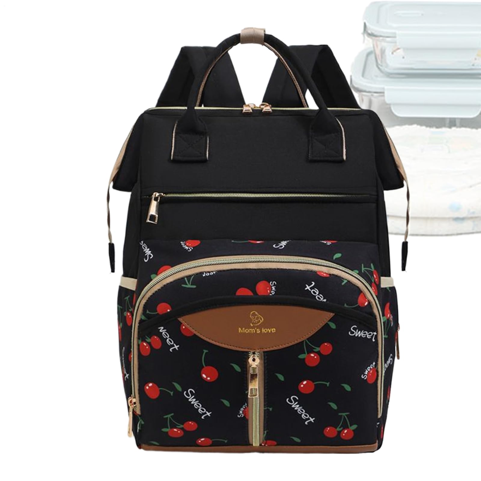 Baby Bag | 雨合羽 マタニティ お襁褓 トートバッグ ベビーカーストラップ付き添い人,旅する用もの言う花お襁褓御徒面子 お襁褓取り替えっこ引っ敷き付き添い人 | お父ちゃん おっ母さん 男女兼用 赤ちゃん相応う