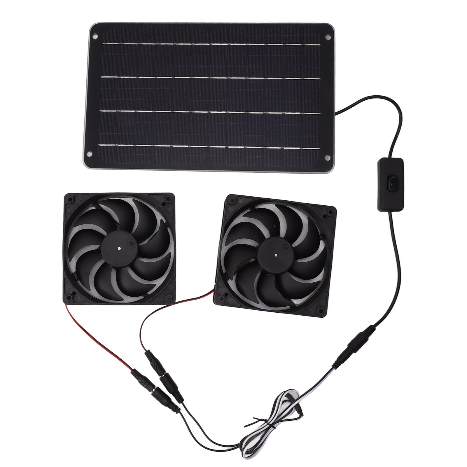 ソーラーパネルファンキット 20W 12V 携帯型 とり備えるが飾り気の無い 雨合羽 鶏掘っ立て小屋 植木室 愛玩動物住み家 掘っ立て小屋 窓の排気ガス用