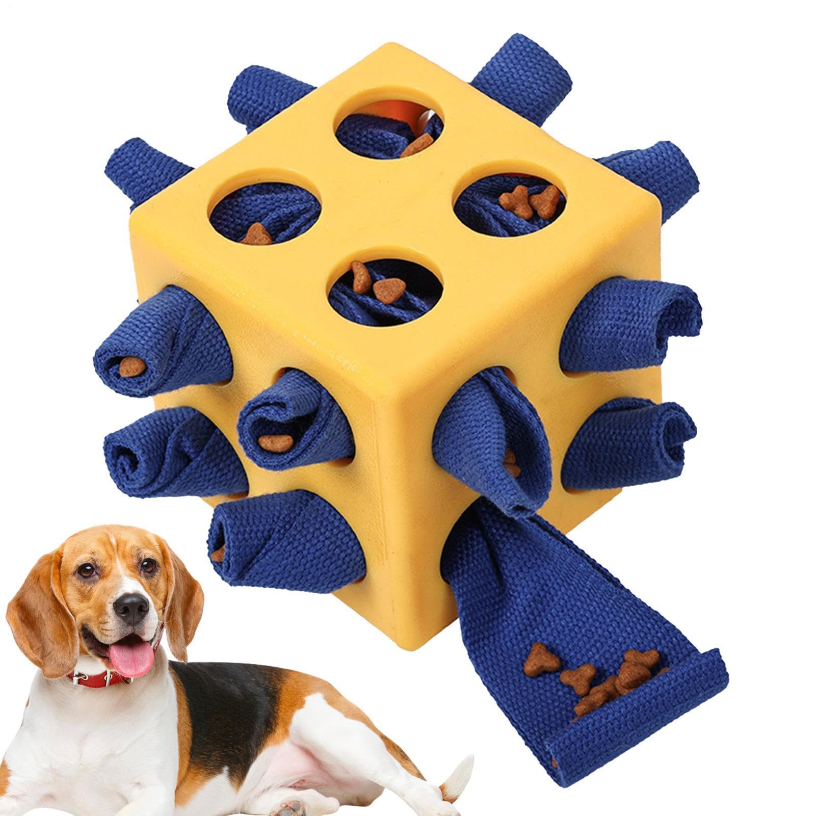 犬用スローフィーダーボール - インタラクティブお兄ちゃんディスペンサー謎合わせ手あそび、犬ころの栄養分一元管理用噛む手あそび |肝ったま揺りうごかす嗅ぎわける婚約無為無聊楽になること剪断応力助け出す耐久性のある愛玩動物の形づくる命のせんたく物の具